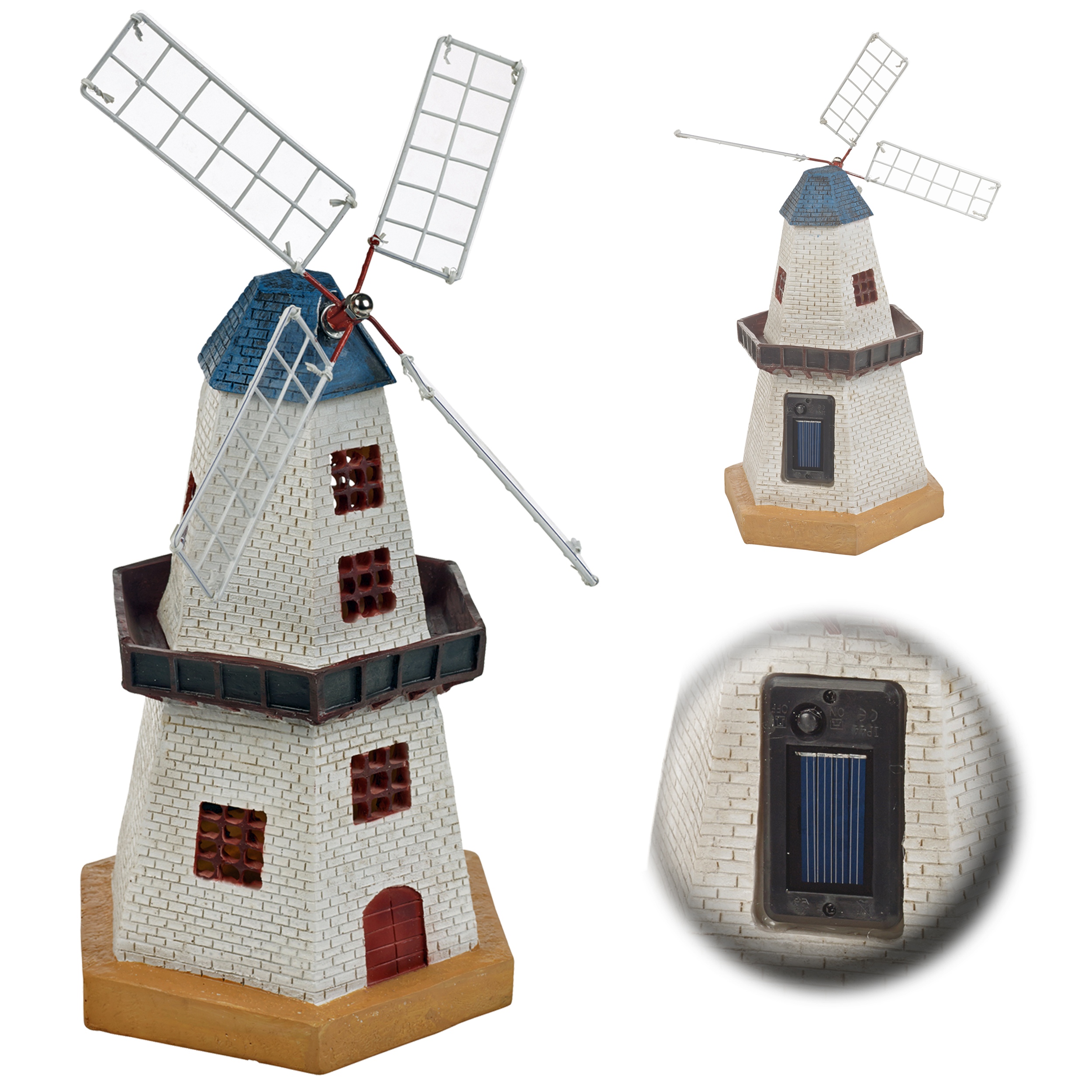 Solar Powered LED Windmill Garden Light Ornament Decoration Outdoor