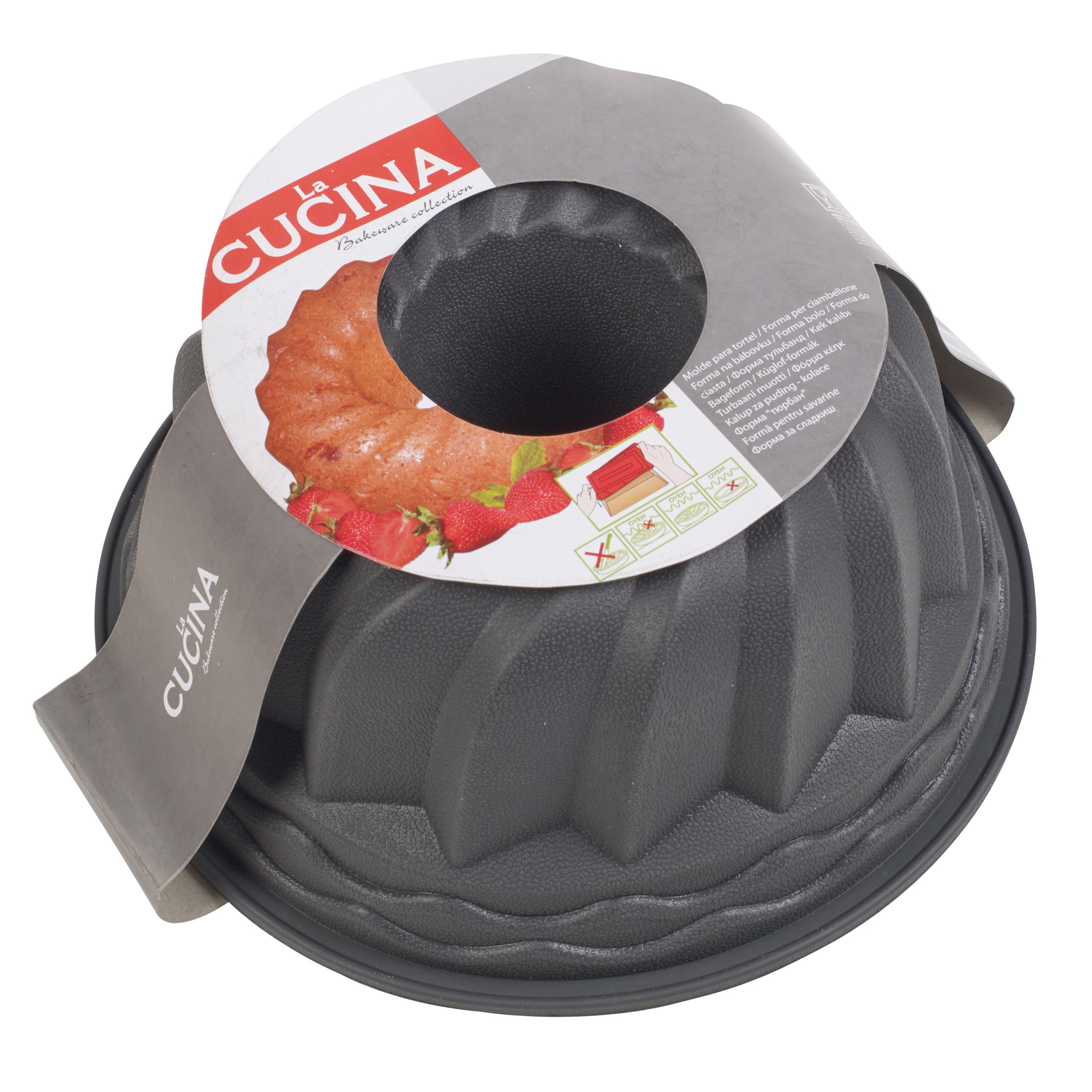 Silicone Bundt Pan Savarin Cake Tin Mould Non Stick Ring Bakeware