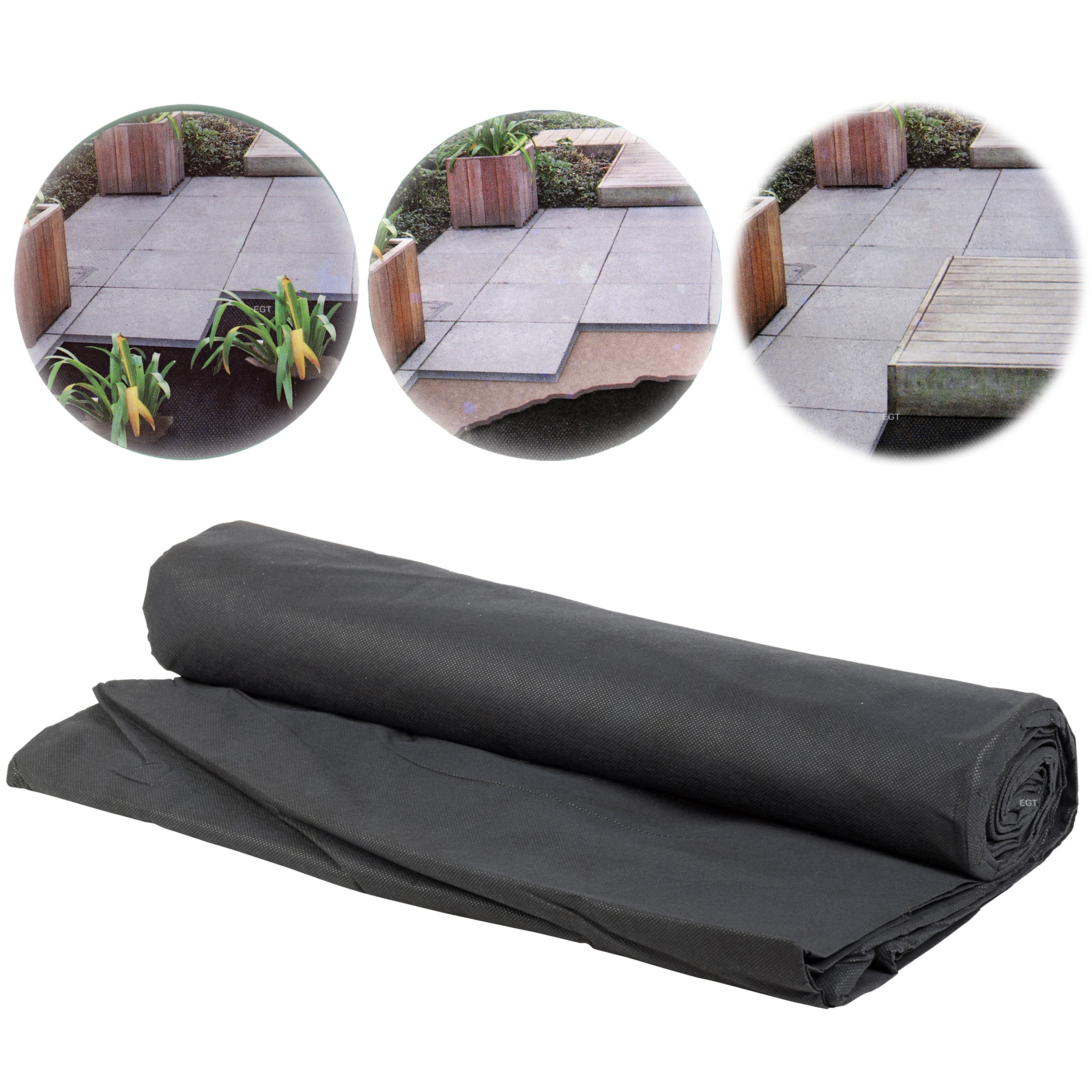 8 X 1.5M Weed Control Fabric Blanket Ground Cover Membrane Garden