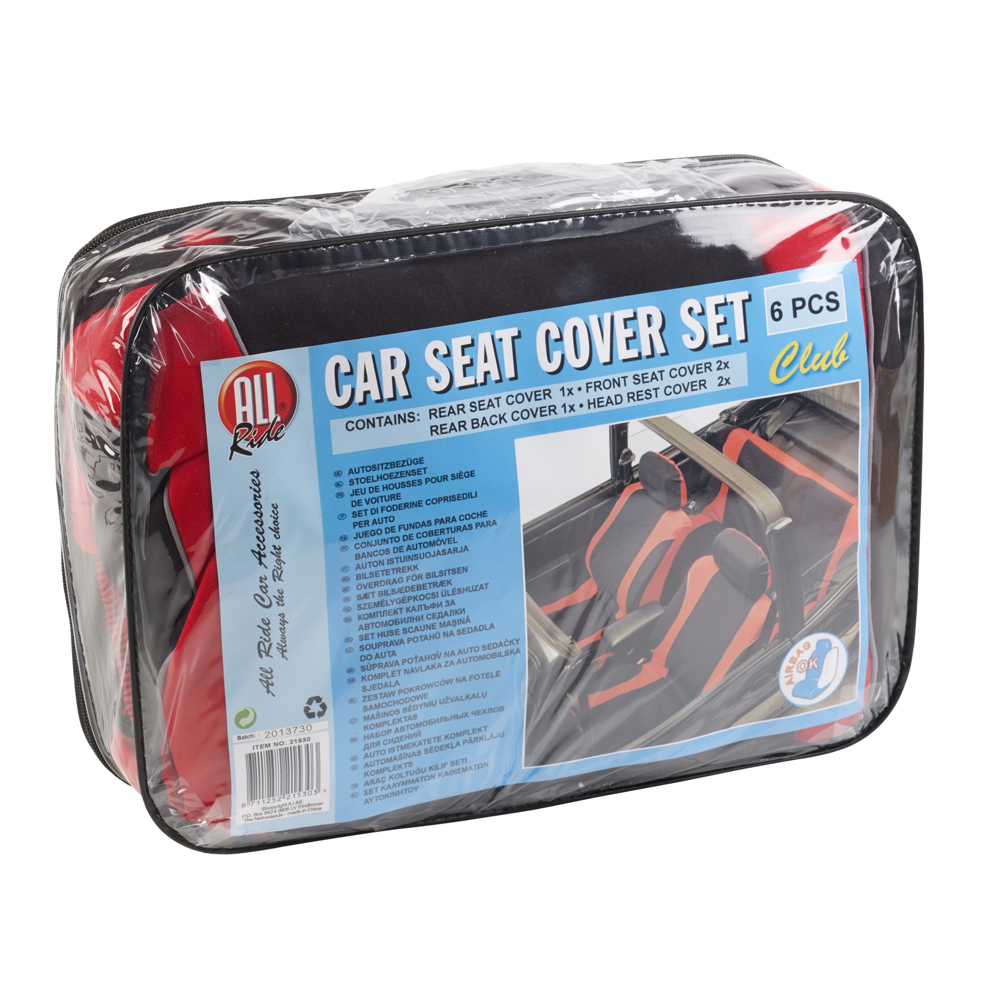 10pc Red Amp Black Car Mats Amp Seat Covers Set Auto Accessory