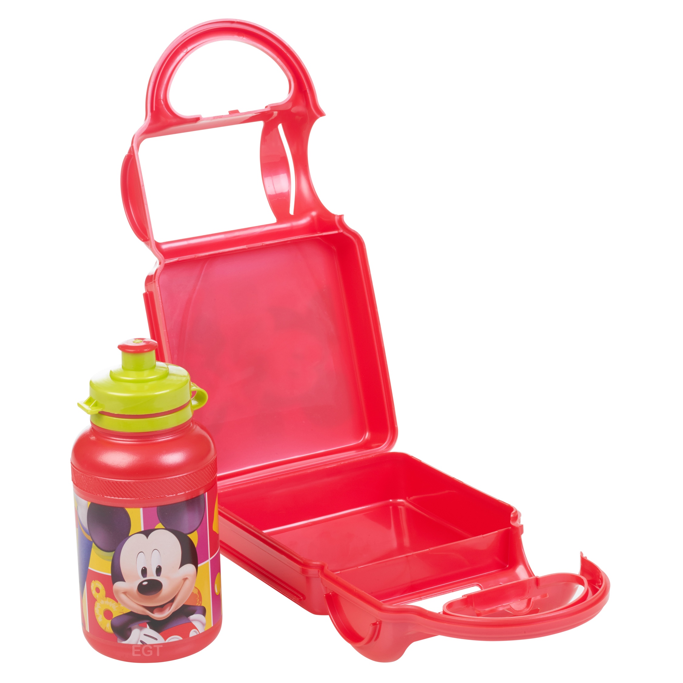 Childrens Disney Lunch Food Box & Non Spill Sports Bottle School Travel