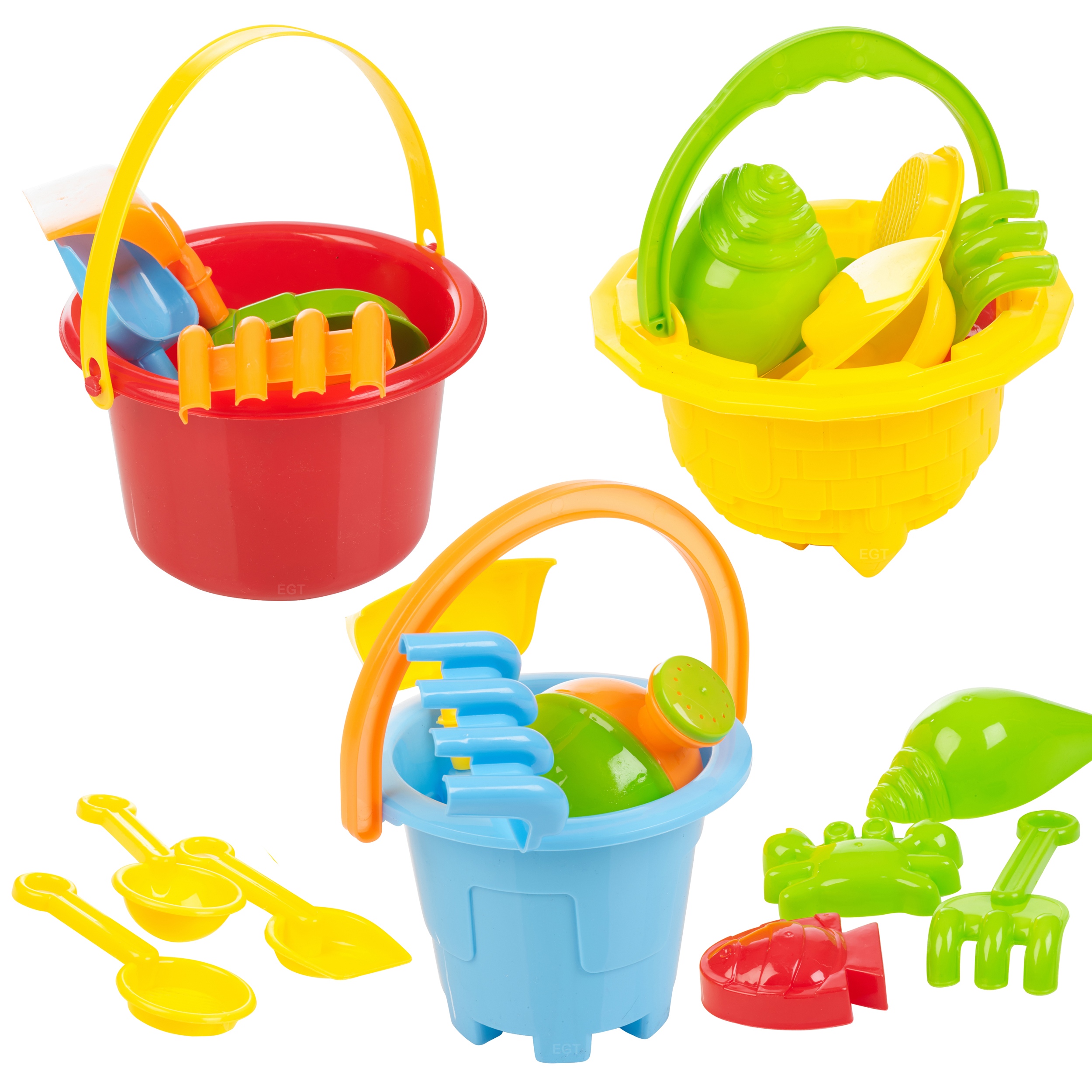 Details about Sand Castle Bucket amp; Spade Kids Beach Seaside Play Water 