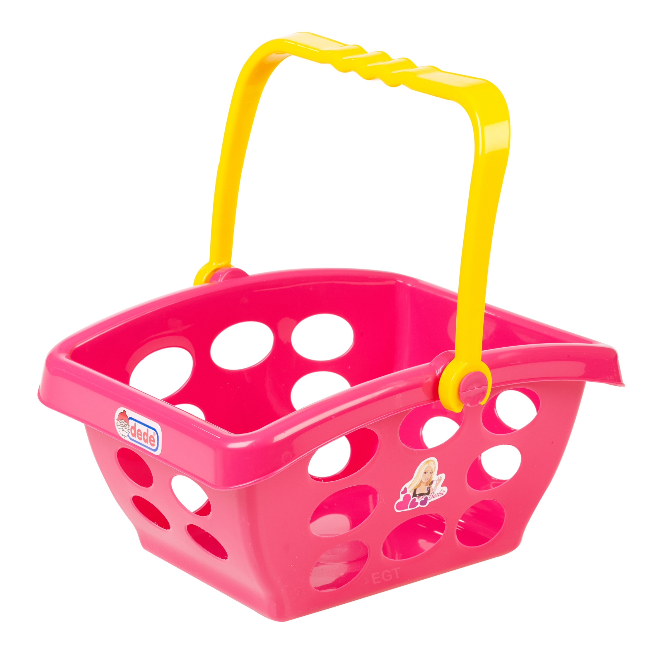 Girls Barbie Market Shopping Basket Role Play Toy Plastic Fruit Food
