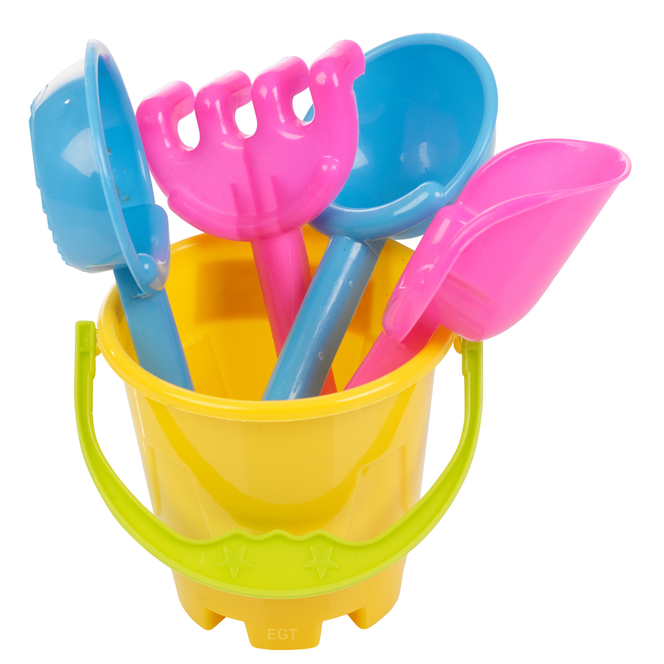 Childrens Mini Sand Bucket & Spade 4 Tools Set Beach Sandpit Holiday