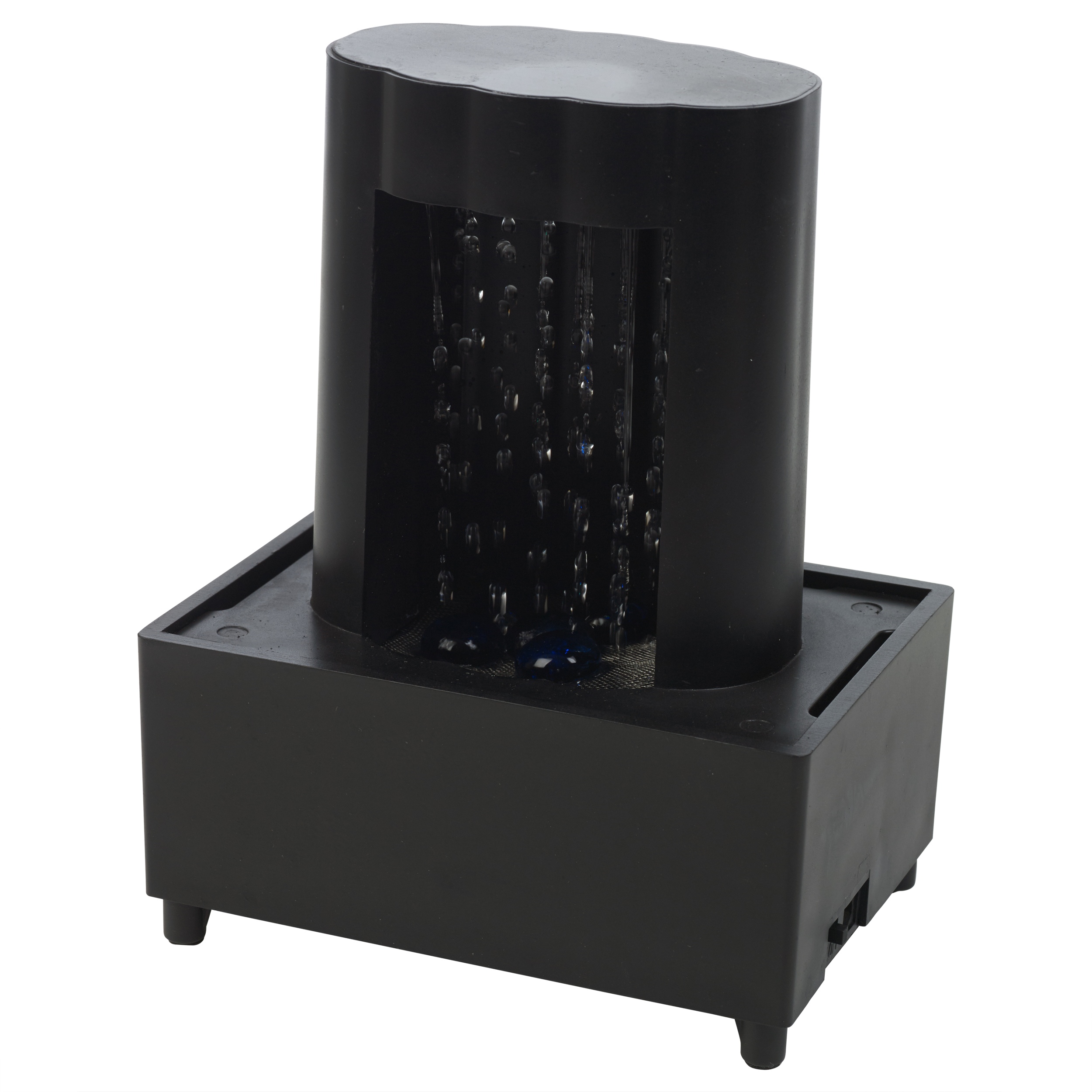 Cordless Tranquility Tabletop Fountain Indoor Waterfall LED Lights