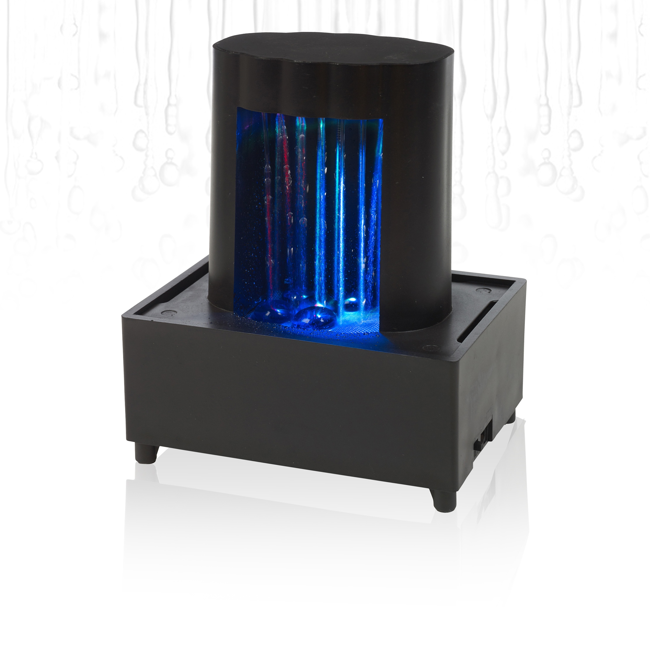 Cordless Tranquility Tabletop Fountain Indoor Waterfall LED Lights