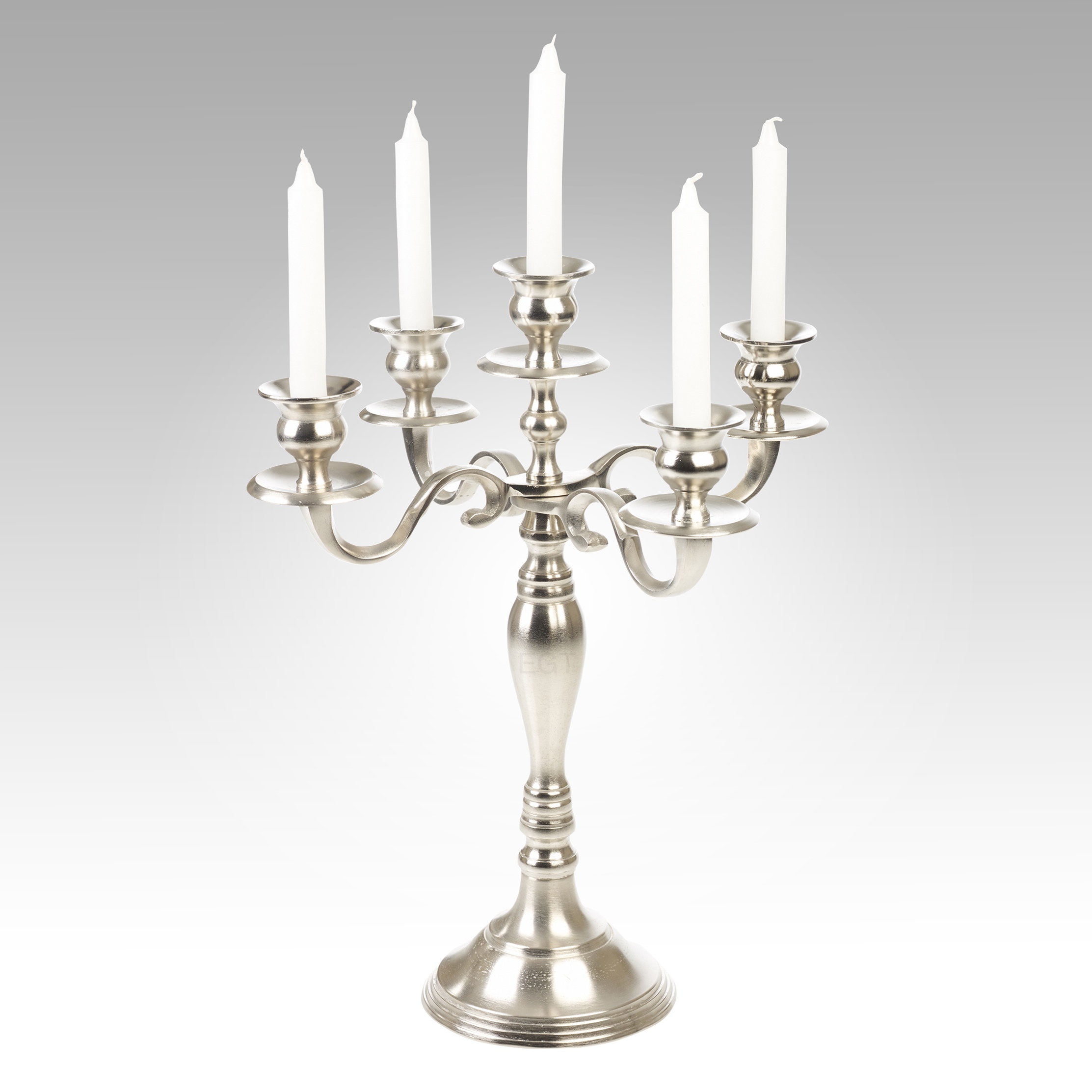 candelabra candle 5 arm 38cm candelabra brushed aluminium traditional silver candelabra candle 5 arm 38cm candelabra brushed aluminium traditional silver