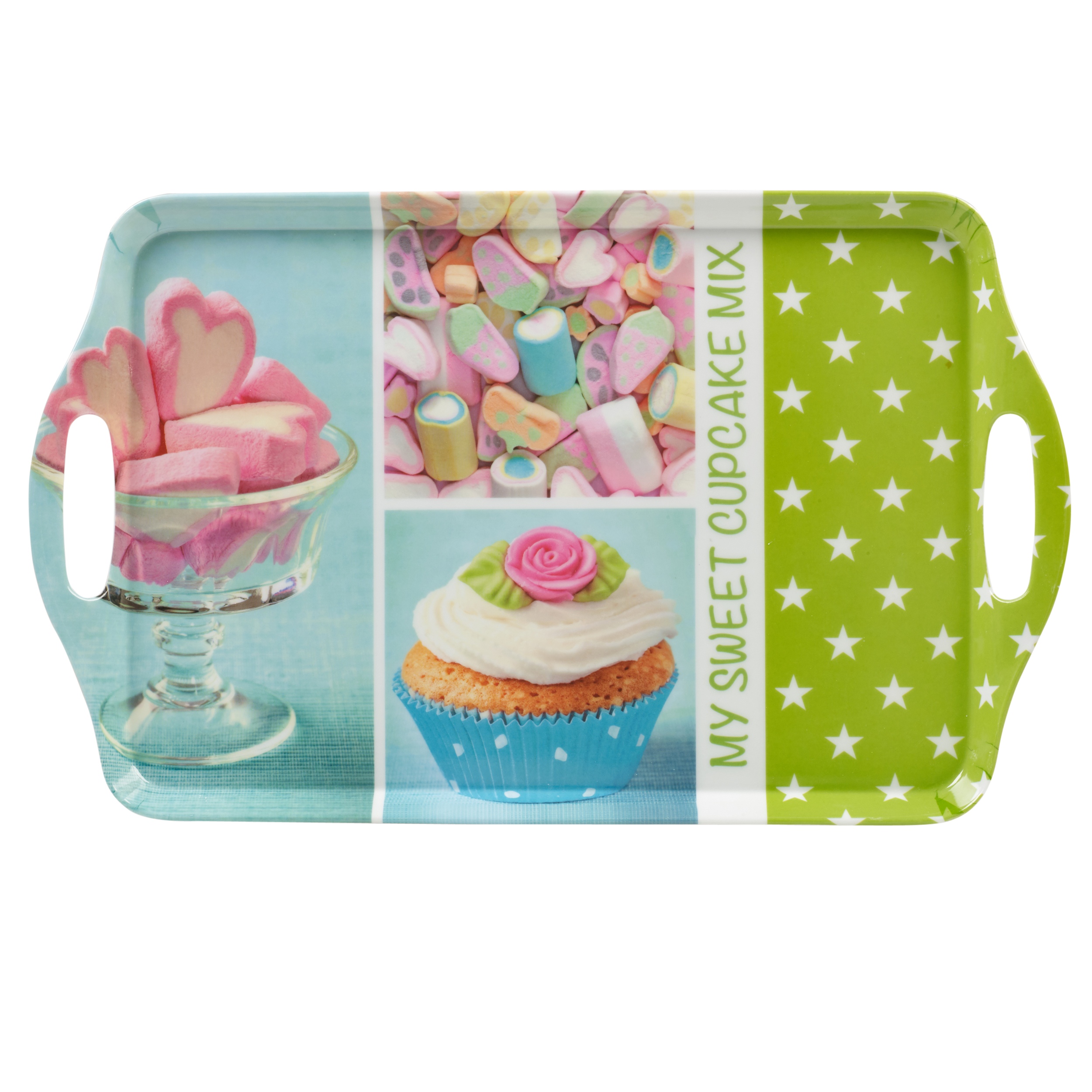 Melamine Serving Tea Sandwich Drinks Tray Snack Tableware Plate Food