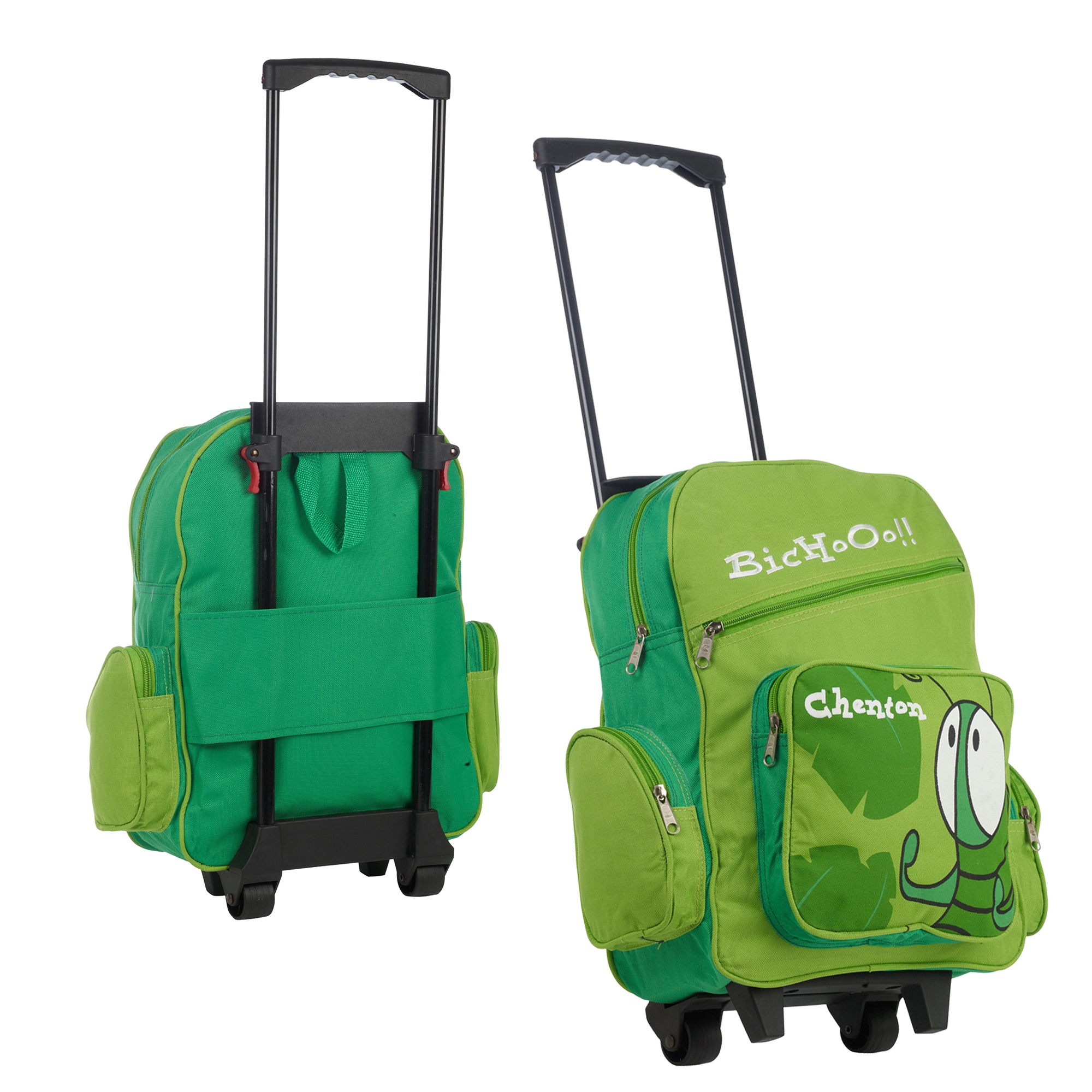 Wheelie Roller Backpack Rucksack School Holiday Travel Pull Along