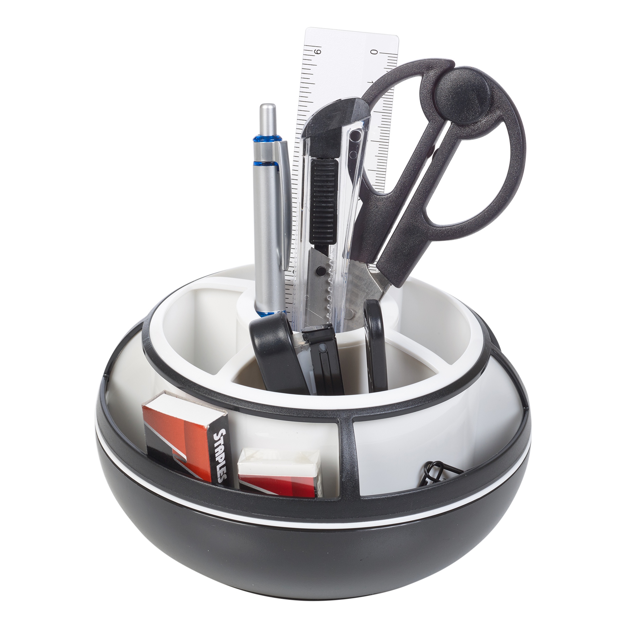 10 Pc Desk Organiser Holder 360° Rotating Swivel Set Pen Accessories