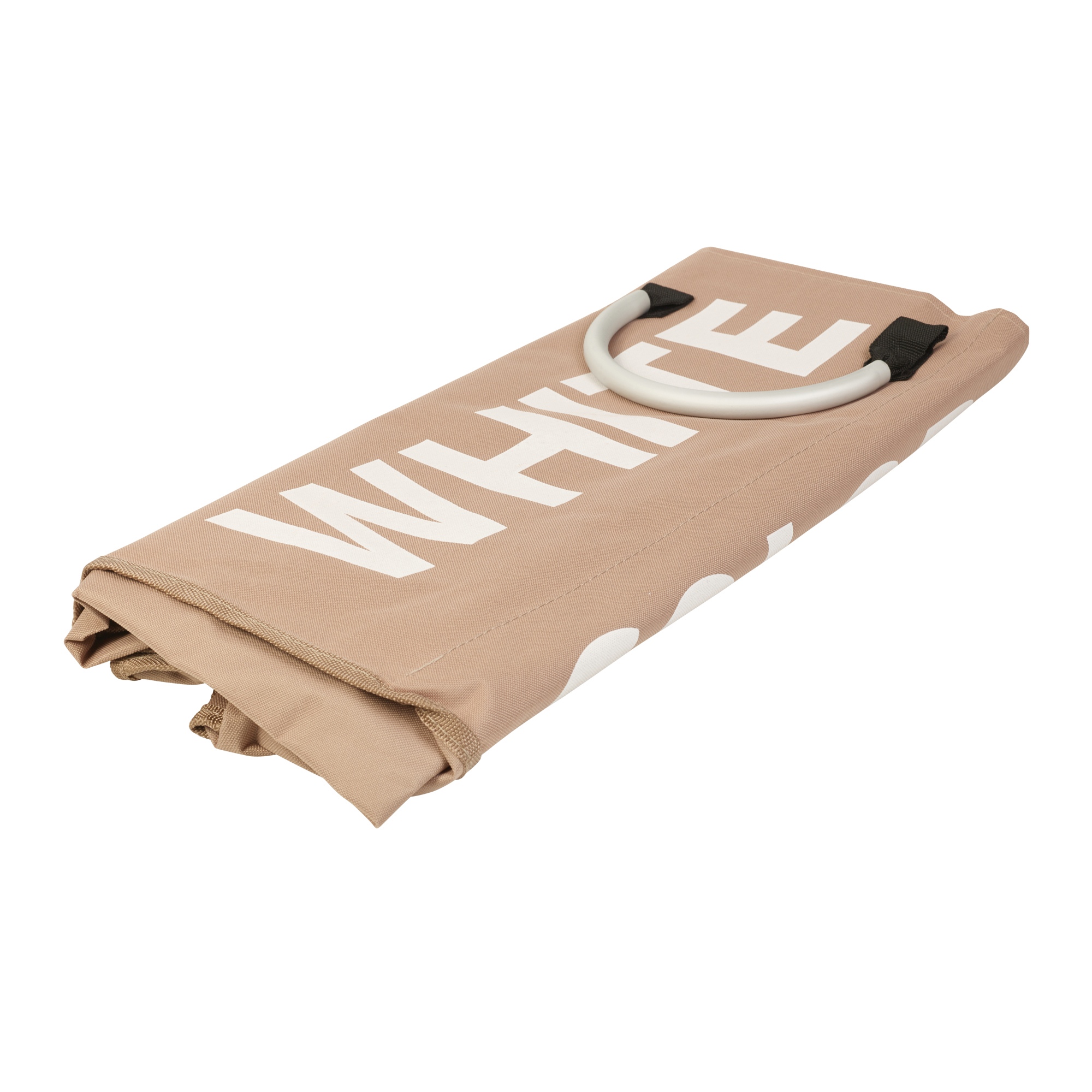 3 Section Laundry Bag Basket Canvas Colour White Dark Storage Washing