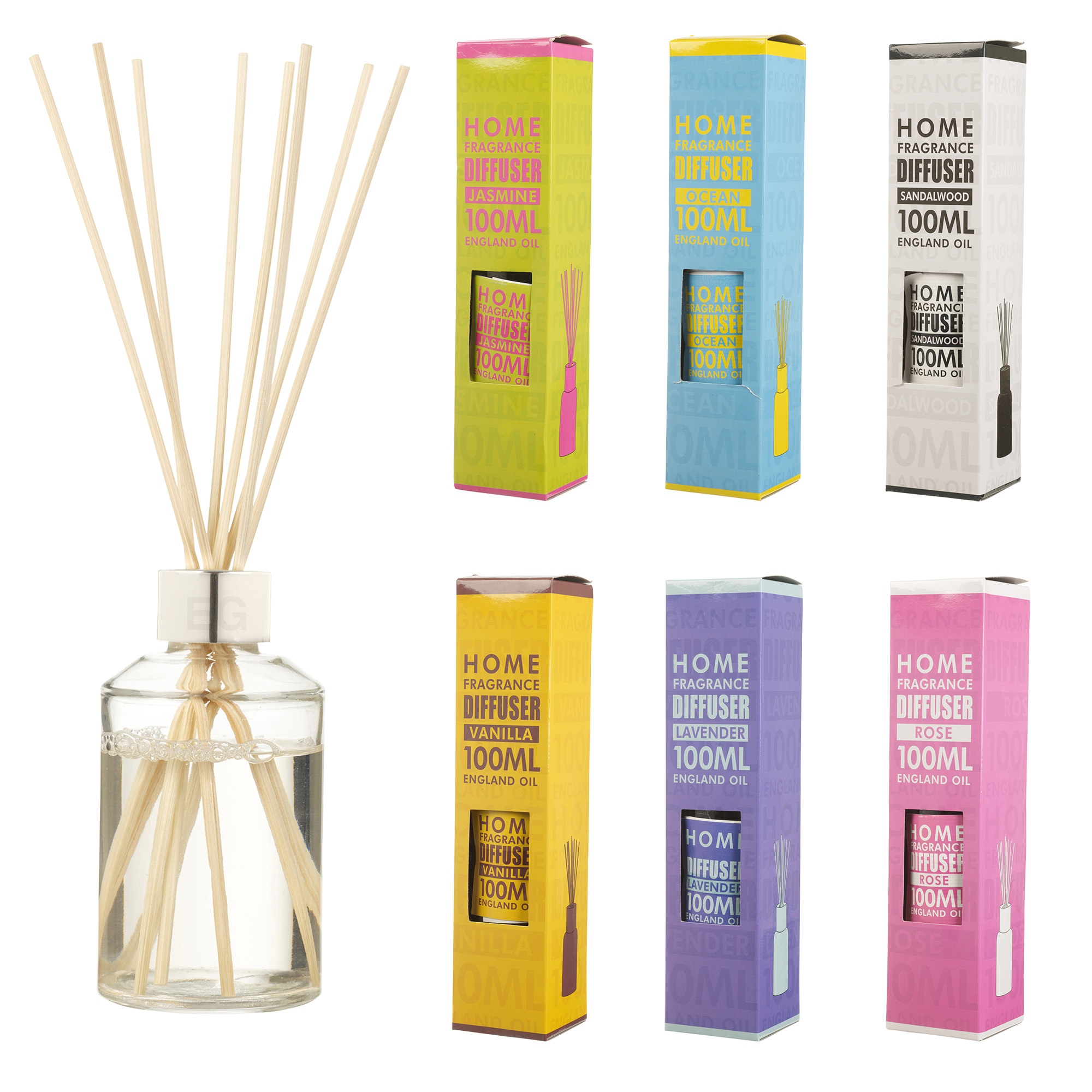 Home Fragrance Reed Diffuser Air Freshener Perfume Set 100ml Home ...