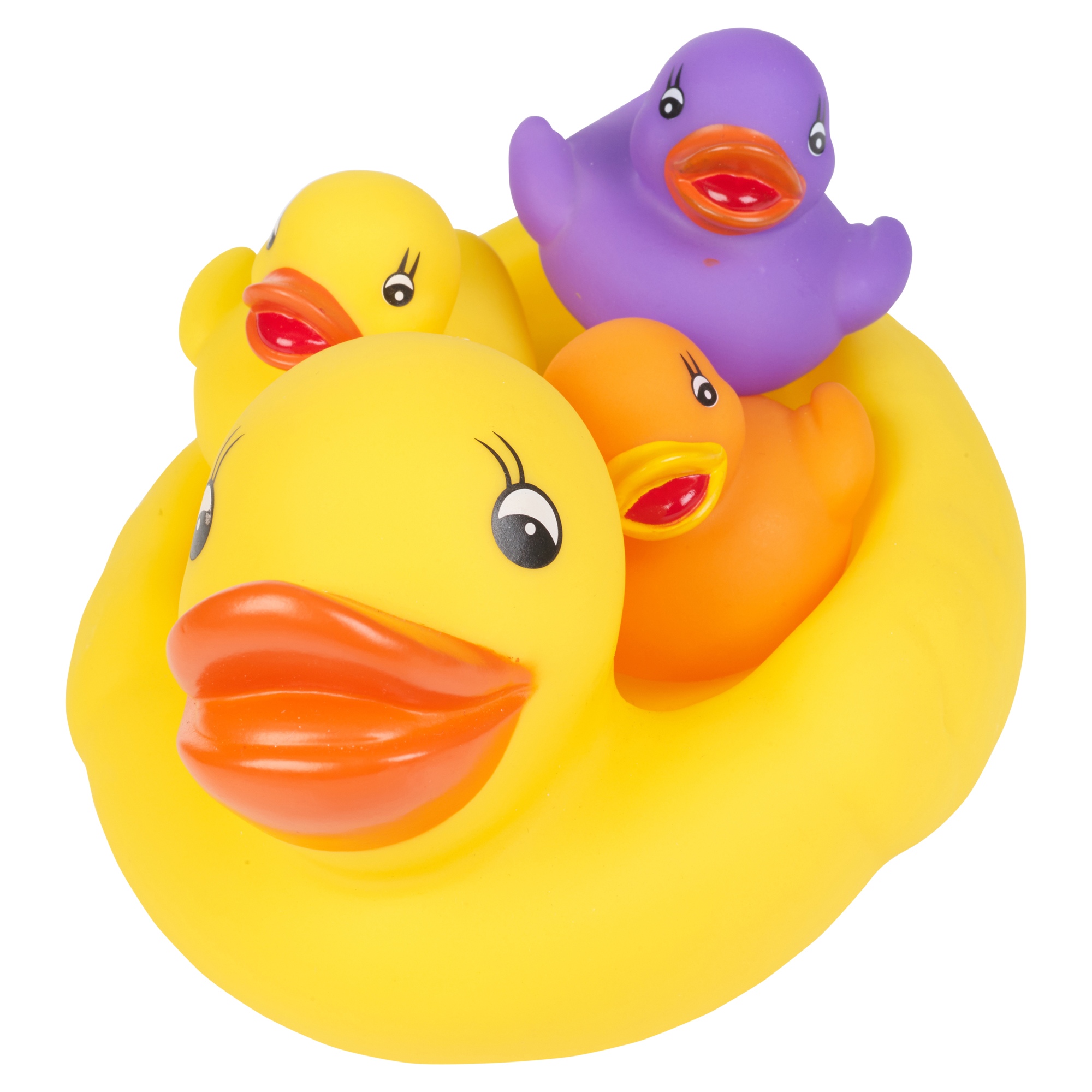 4pc Bath Ducks Multi Coloured Rubber Bath Ducks Baby Fun Toy Gift