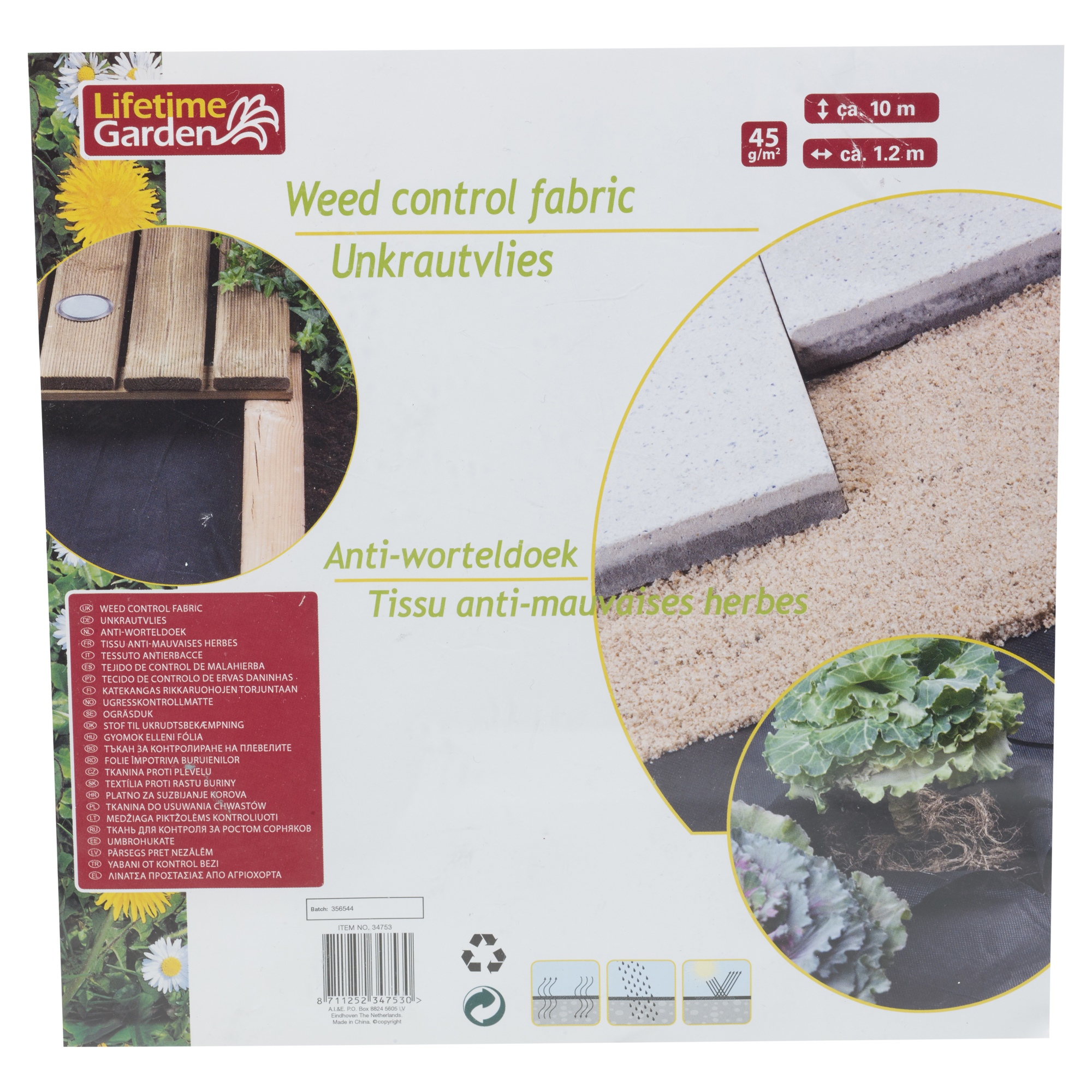8x1.2M Weed Control Fabric Blanket Ground Cover Membrane Garden