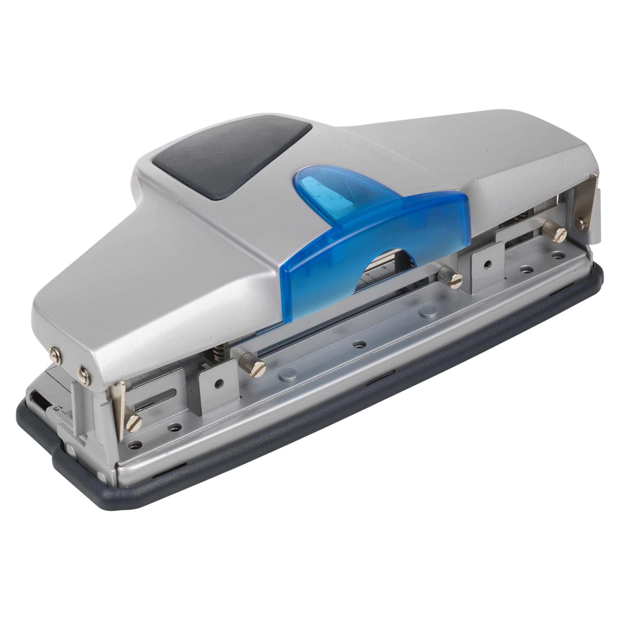 Niceday 4 Hole Paper Puncher Adjustable Metal Heavy Duty Grey 16 Sheets