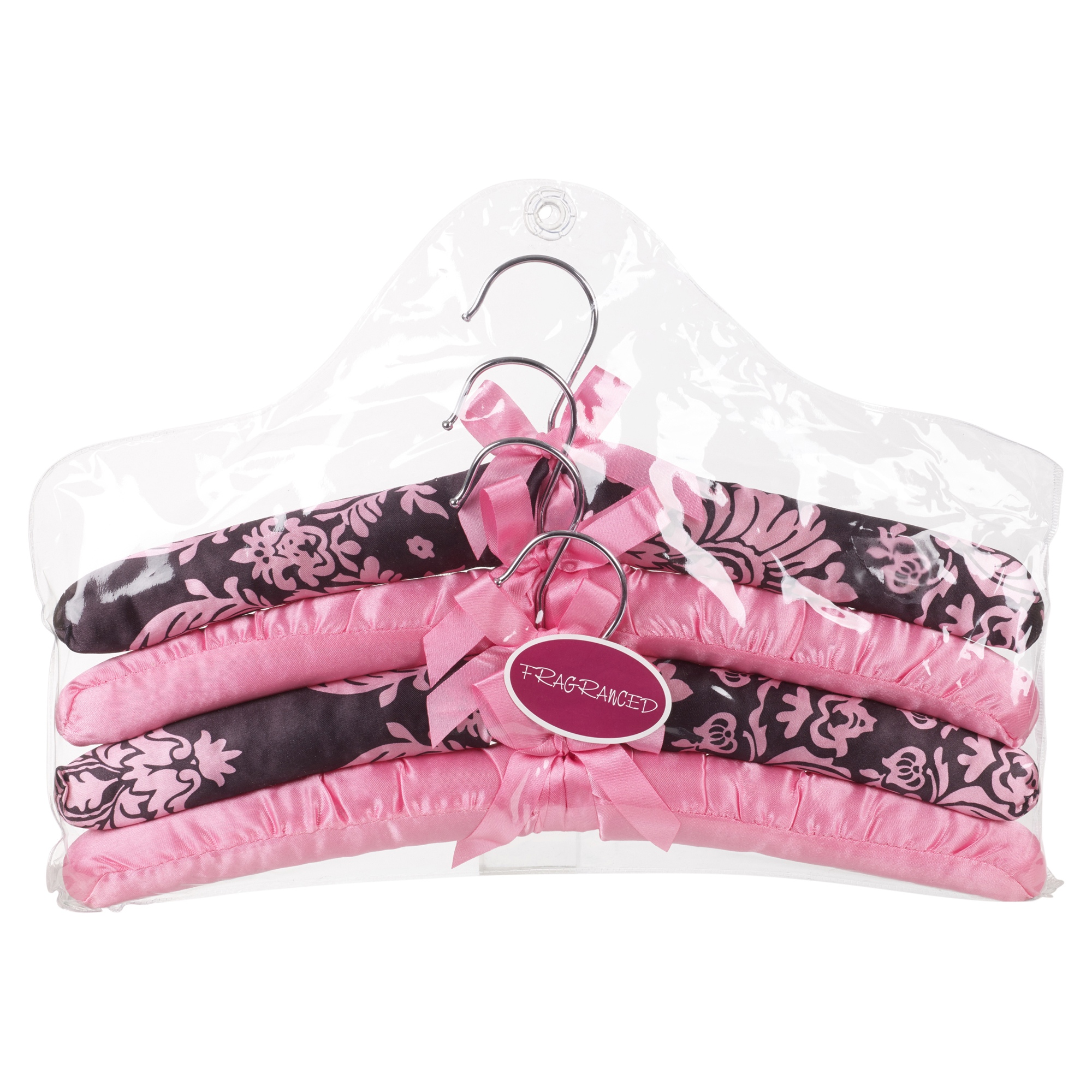 Fragranced Padded Clothes Coat Hangers Scented Satin Covered Bridal