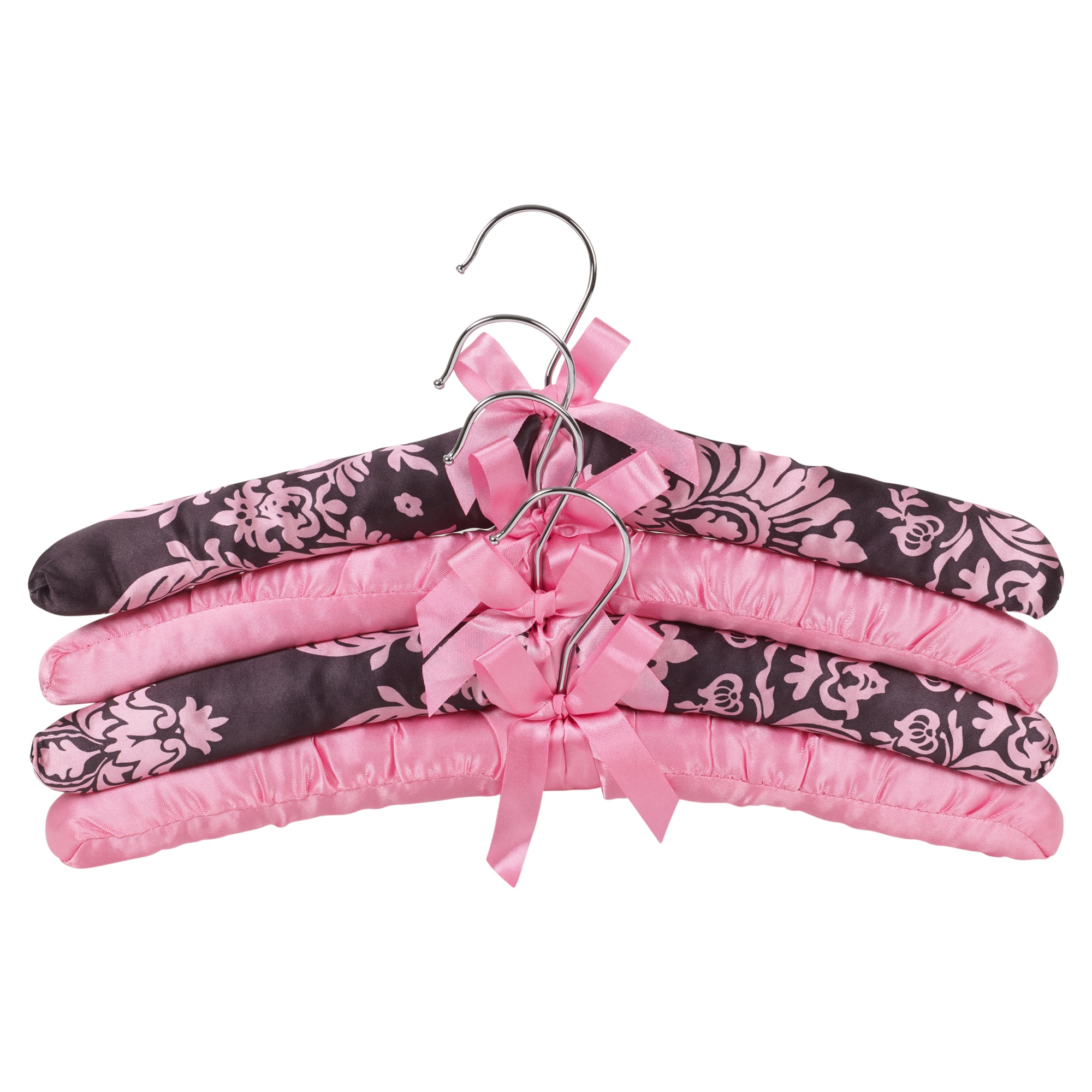 Fragranced Padded Clothes Coat Hangers Scented Satin Covered Bridal