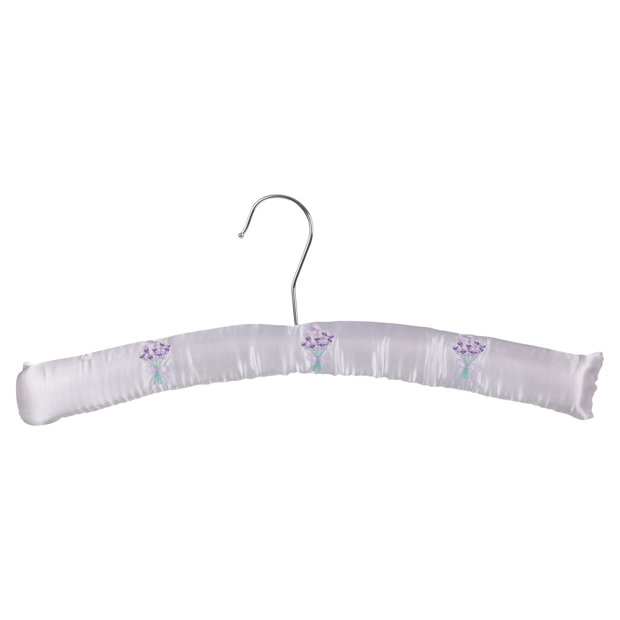 Fragranced Padded Clothes Coat Hangers Scented Satin Covered Bridal
