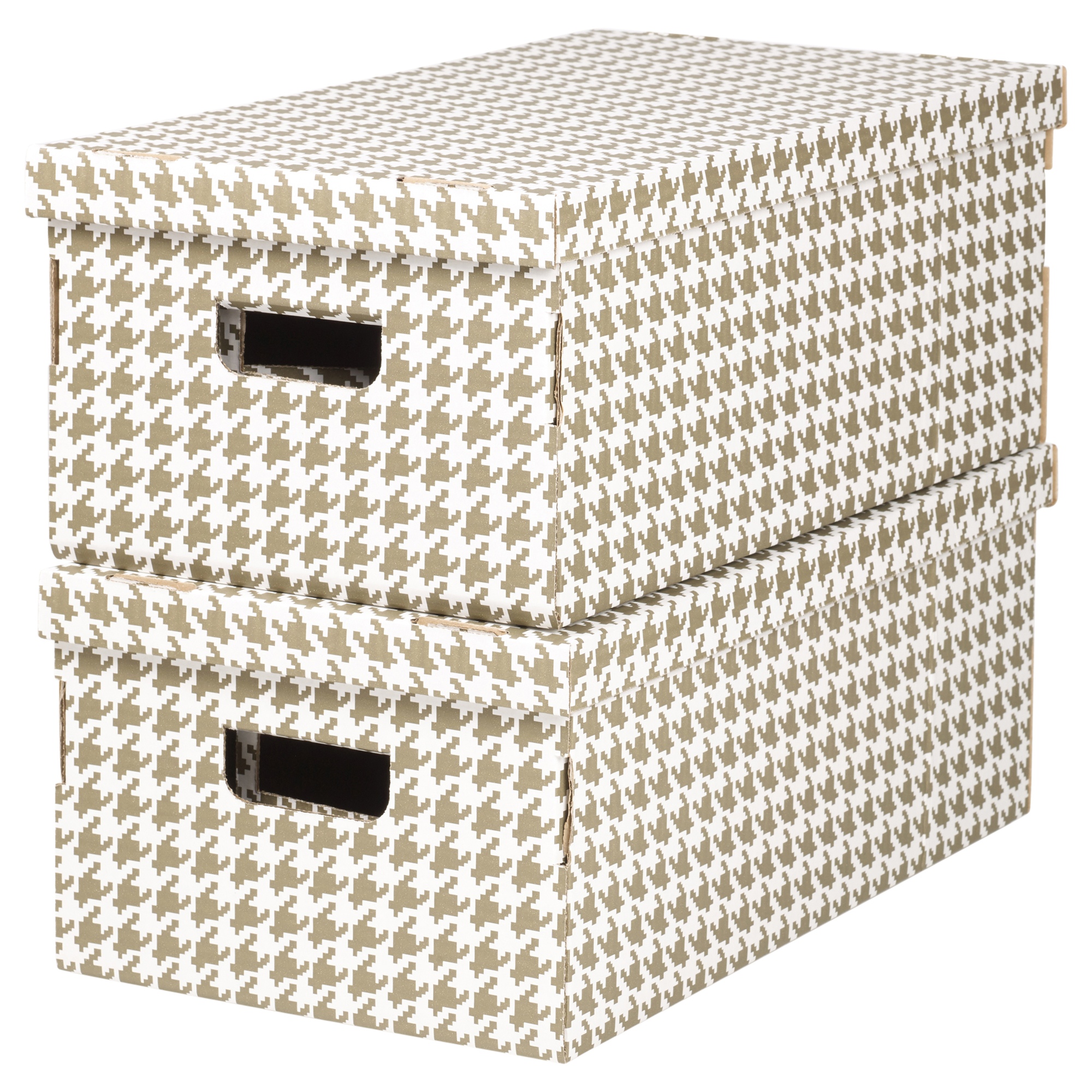 Set Of 2, 3 Or 4 Cardboard Storage Boxes With Lids Lightweight With