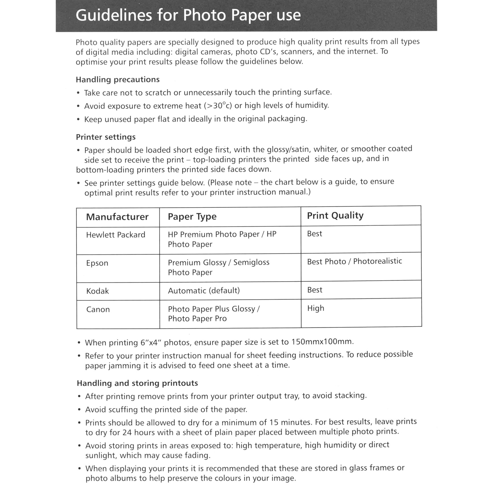25 50 100 A4 Sheets Professional Gloss Print Photo Paper 180gsm Inkjet