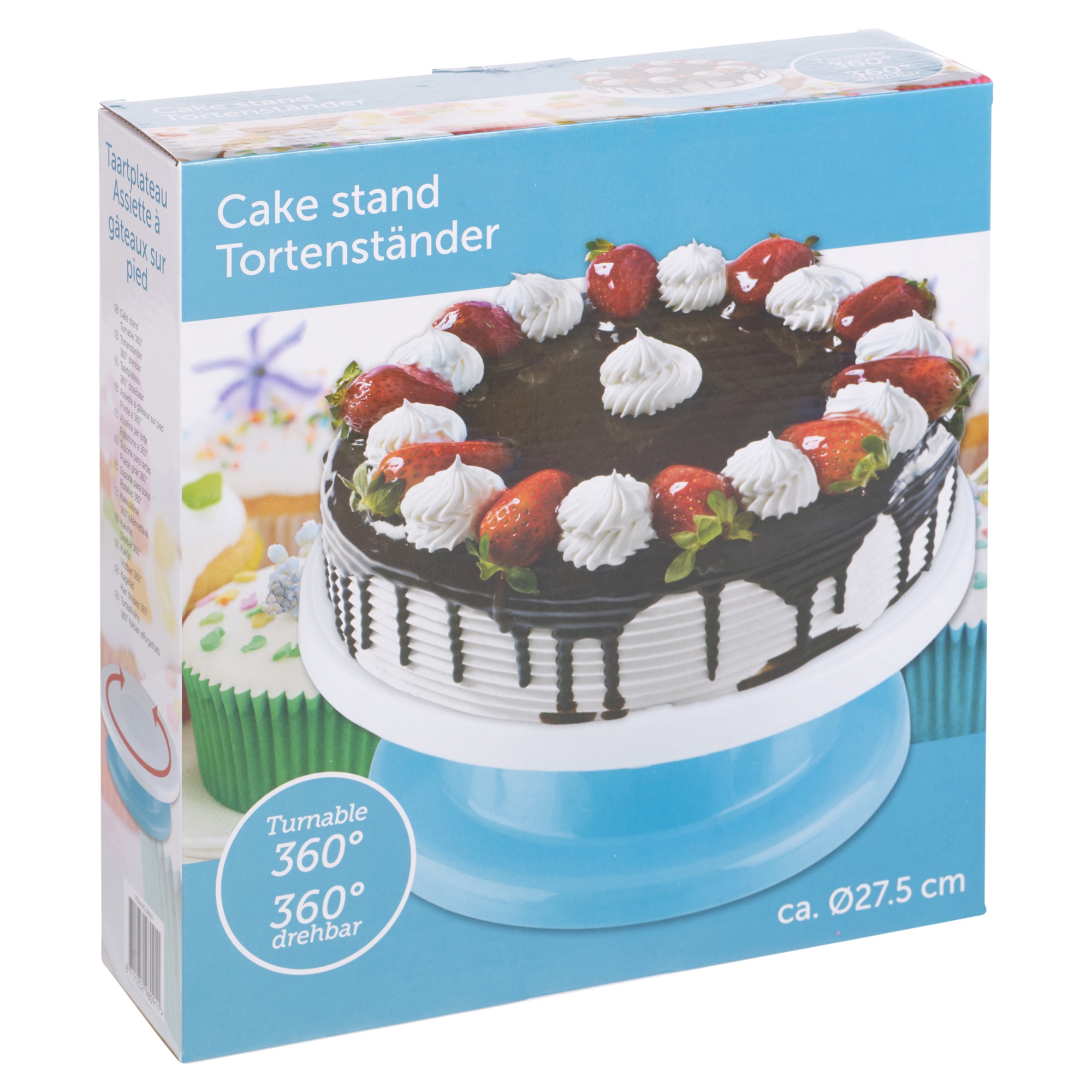 360? Cake Decorating Icing Rotating Turntable Plate Stand ...