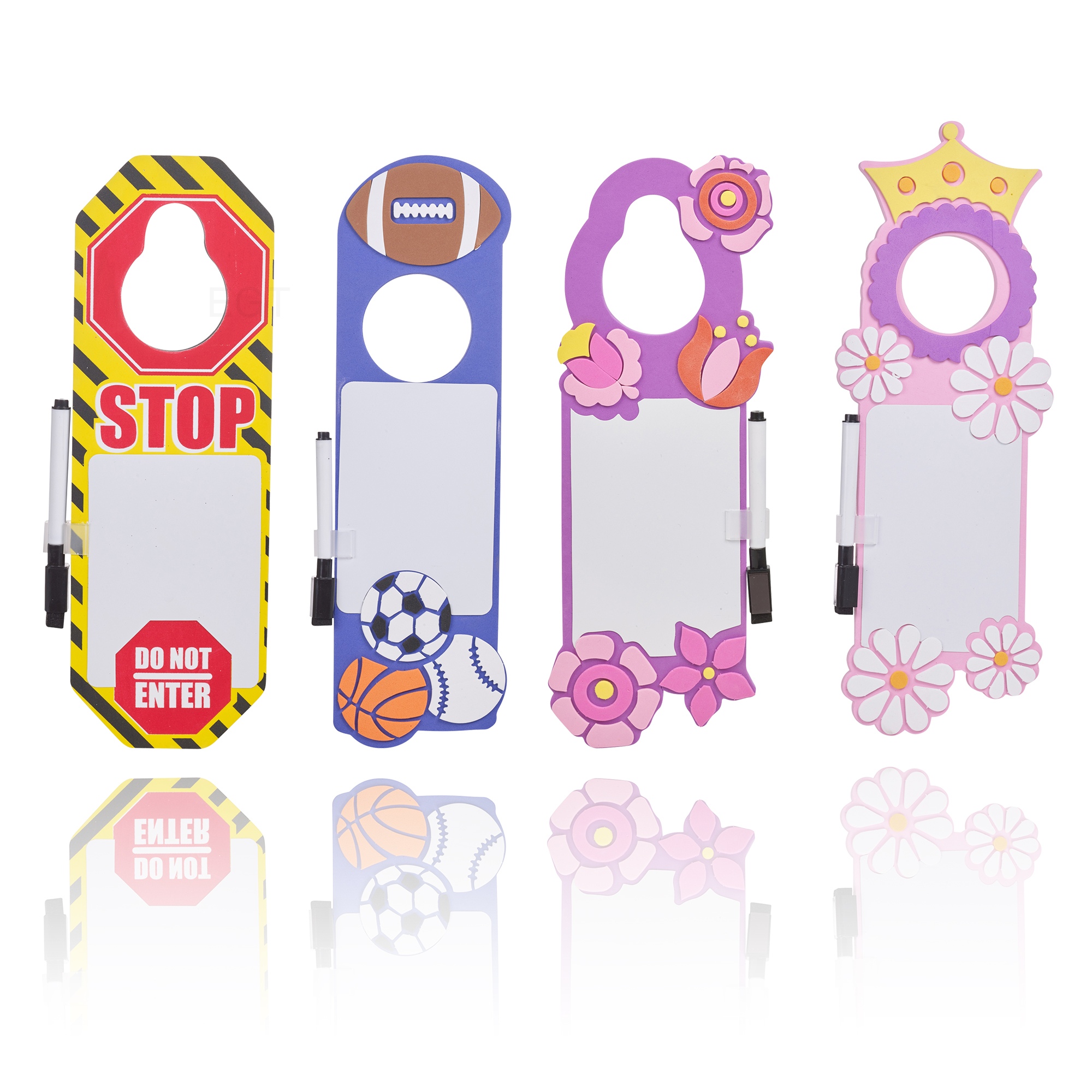 Kids Door Hanger Foam Whiteboard Boy Girl Fun Home Styled Bedroom