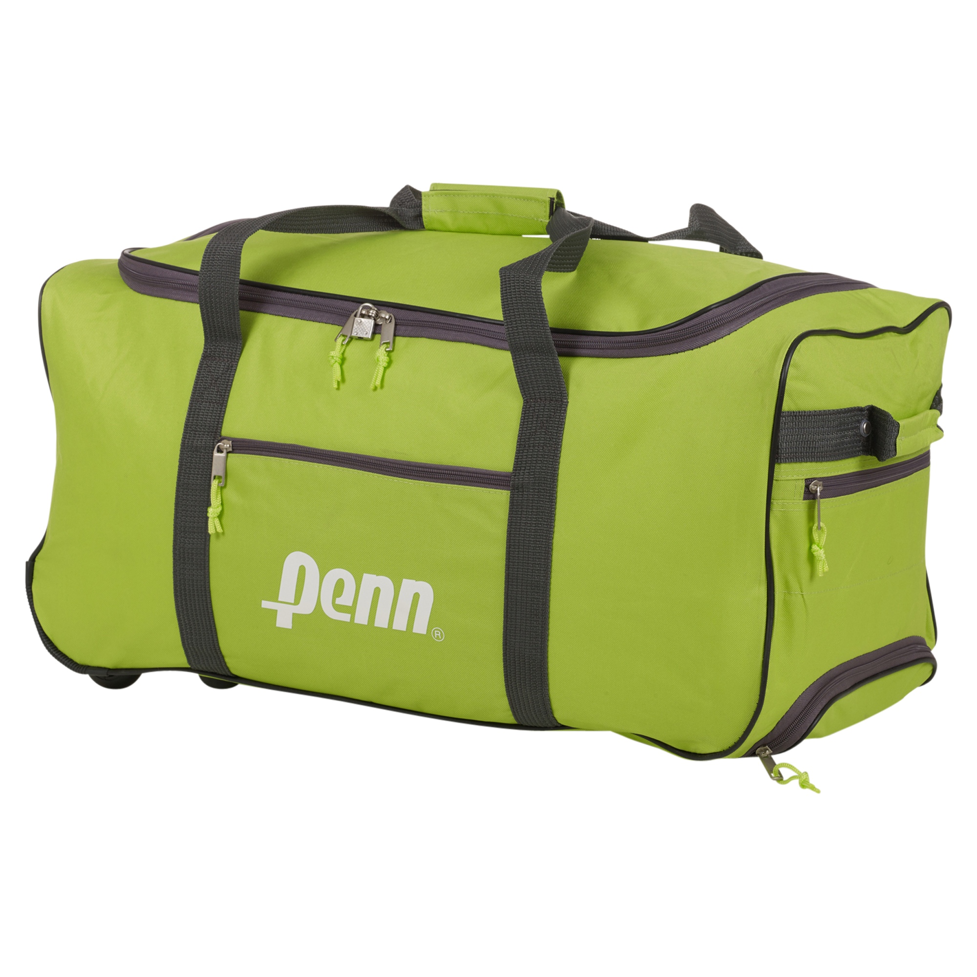 Penn Trolley Sports Travel Bag Handle Wheels Luggage Carry Gym Suitcase