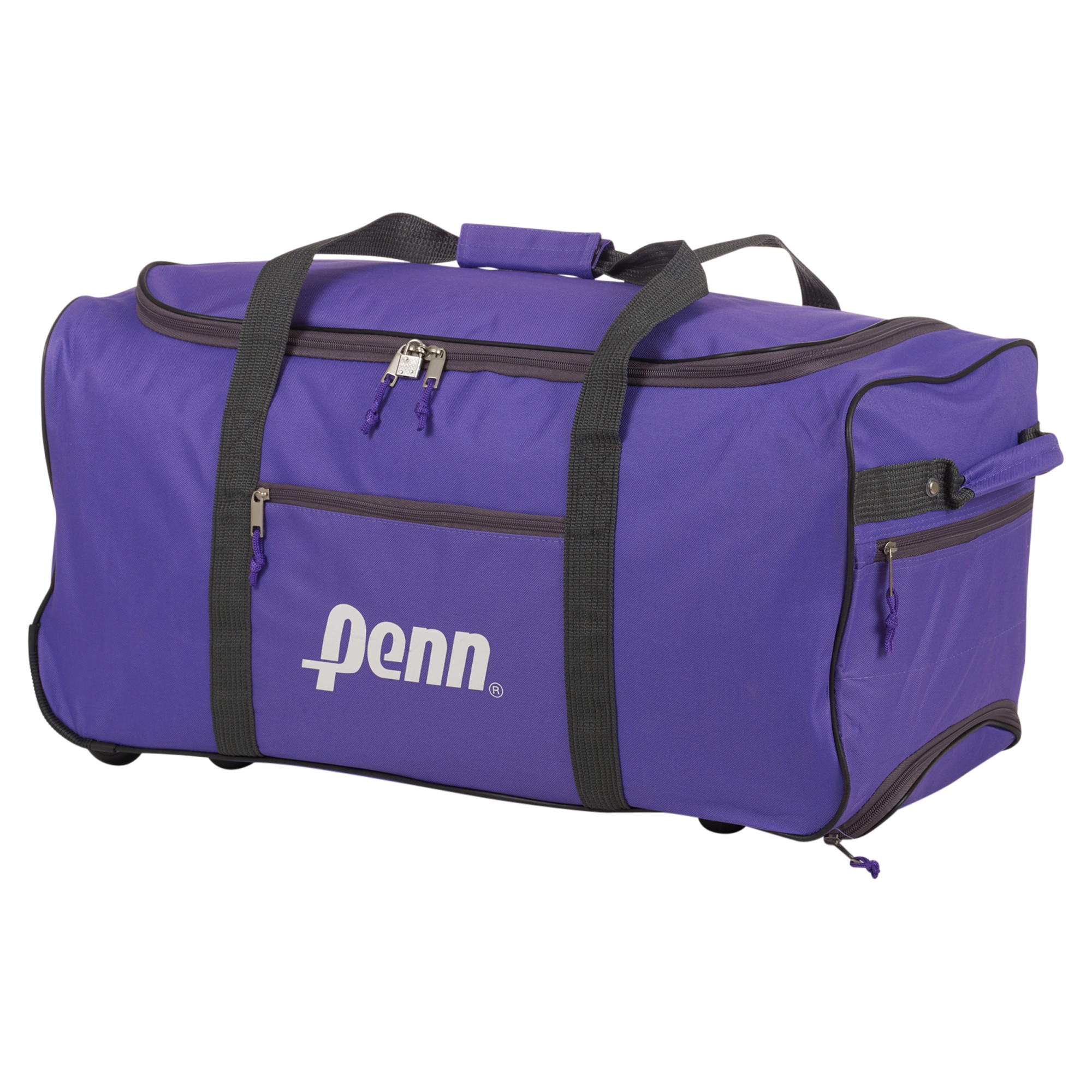 Penn Trolley Sports Travel Bag Handle Wheels Luggage Carry Gym Suitcase