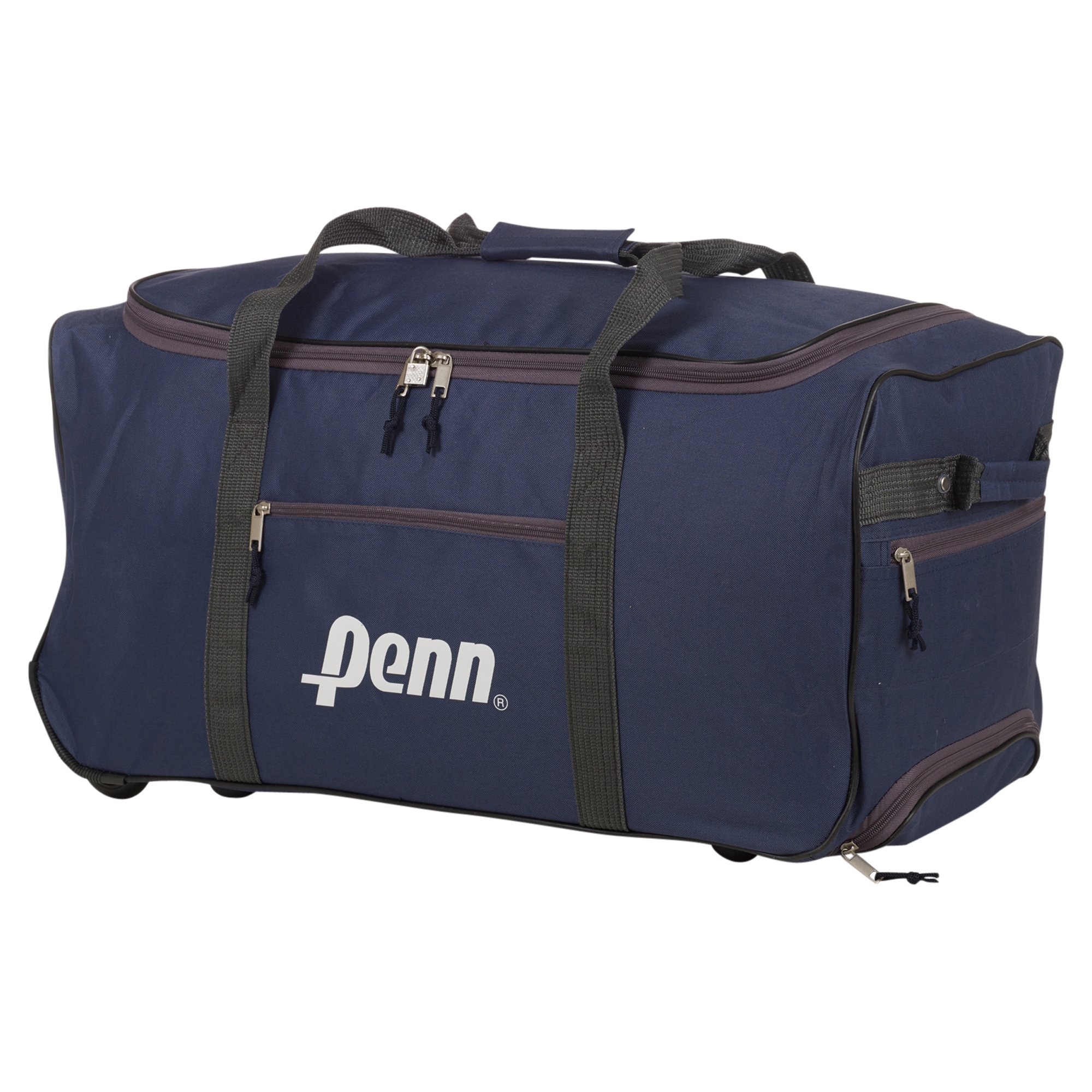 Penn Trolley Sports Travel Bag Handle Wheels Luggage Carry Gym Suitcase