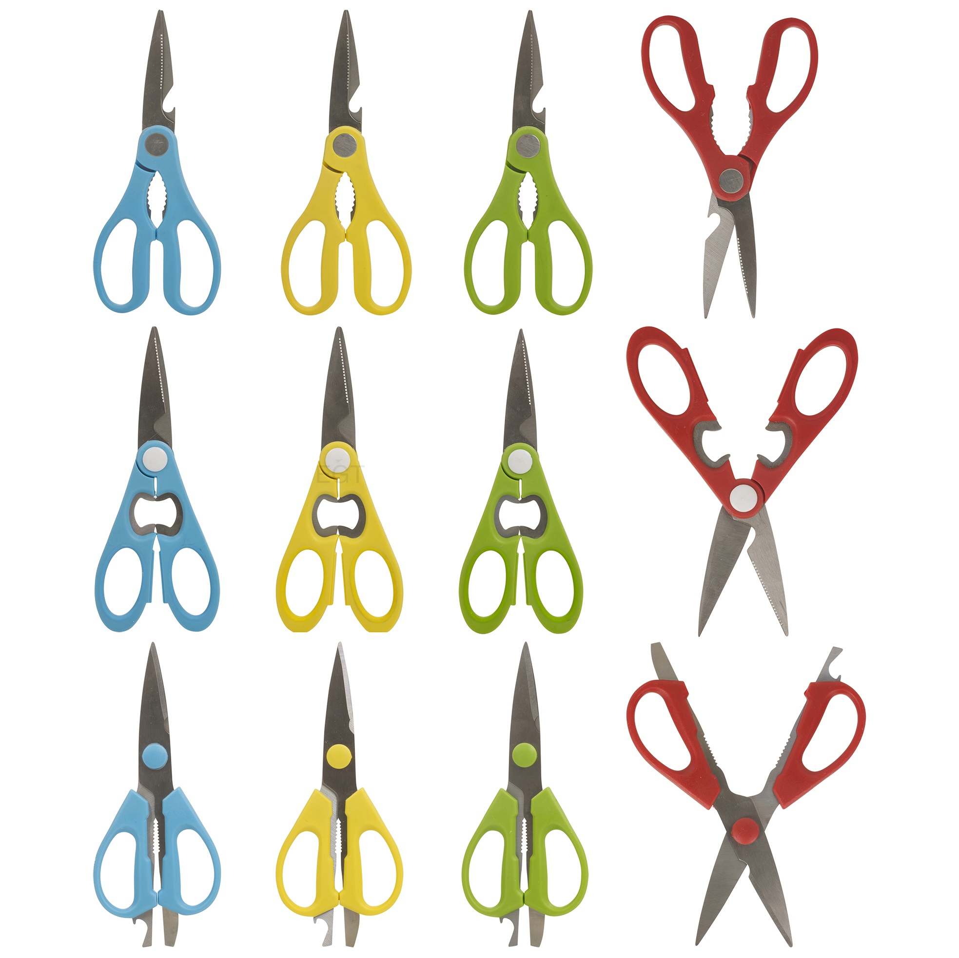 Right Or Left Handed Stainless Steel Kitchen Multi Tool Scissors Bottle