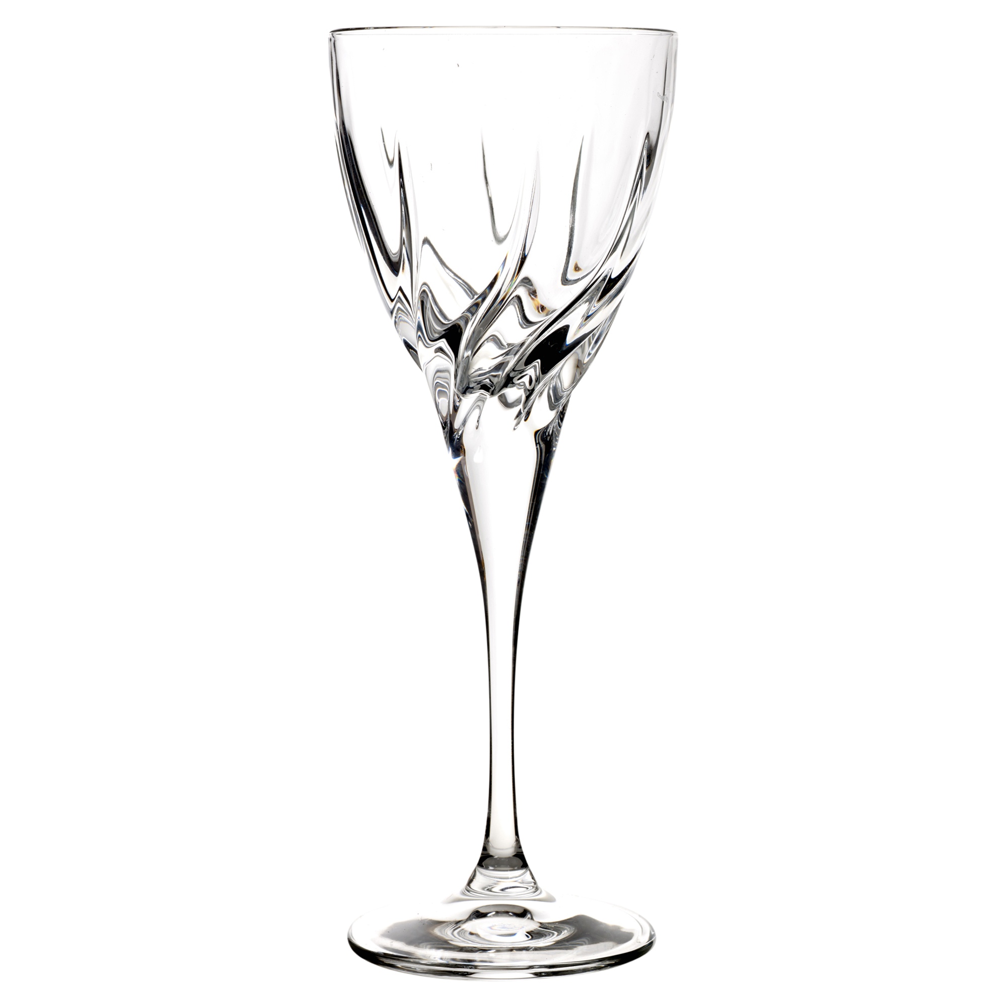 6 x 185ml RCR Trix Cut Glass Crystal Wine Glasses Dinner Wedding Gift