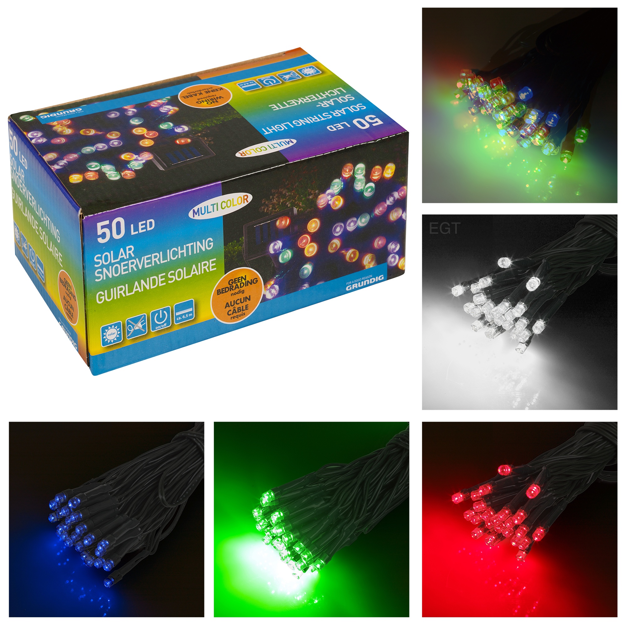 50 LED Garden Party String Solar Operated Bright Outdoor Fairy Lights Tree Lamps eBay