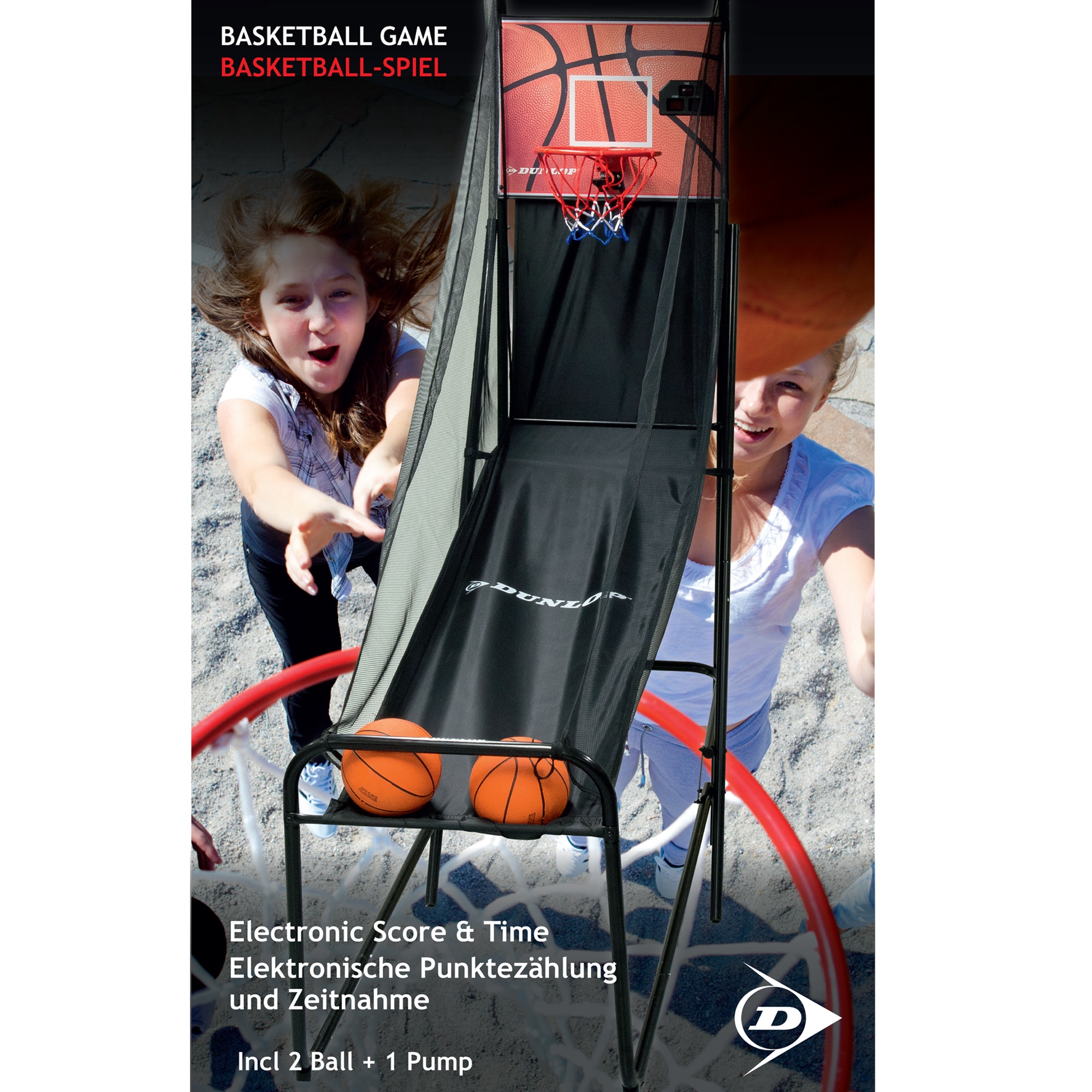 2 Player Dunlop Electronic Basketball Arcade Game Hoop Indoor Sports Ball Play eBay