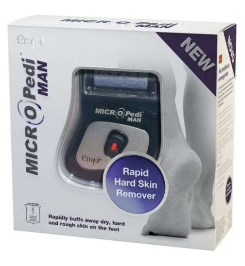 Emjoi MICRO Pedi MAN Pedicure Kit Mens Dry Rough Hard Skin Remover Feet