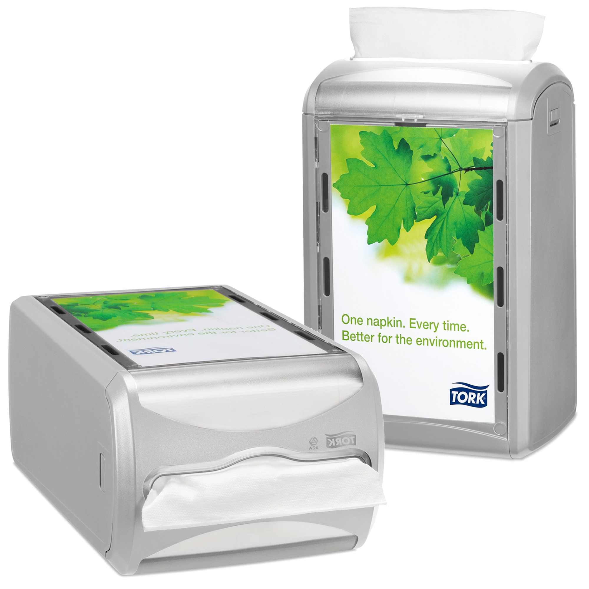 Tork Xpressnap Hygienic Counter Napkin Serviette Dispenser Holder Light