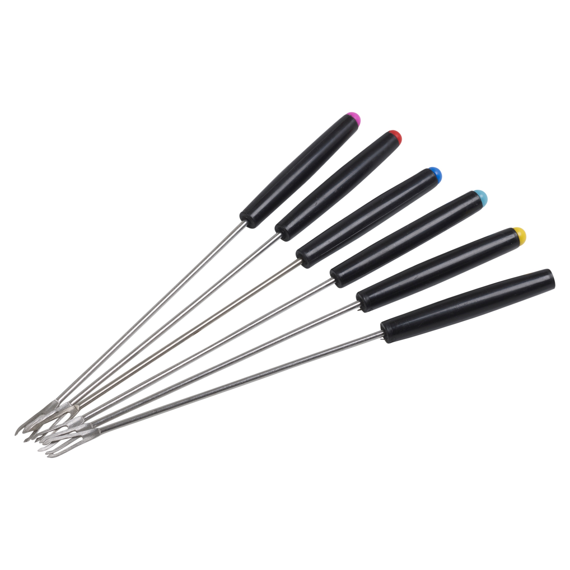 Ceramic Cheese Or Chocolate Fondue Set With 6 Stainless Steel Forks