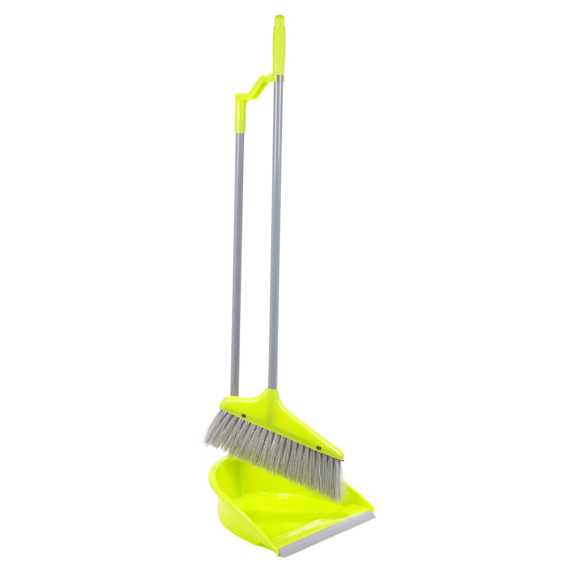Upright Long Handle Dustpan And Brush Set Broom Sweep Clean Clip Handle Disposal eBay
