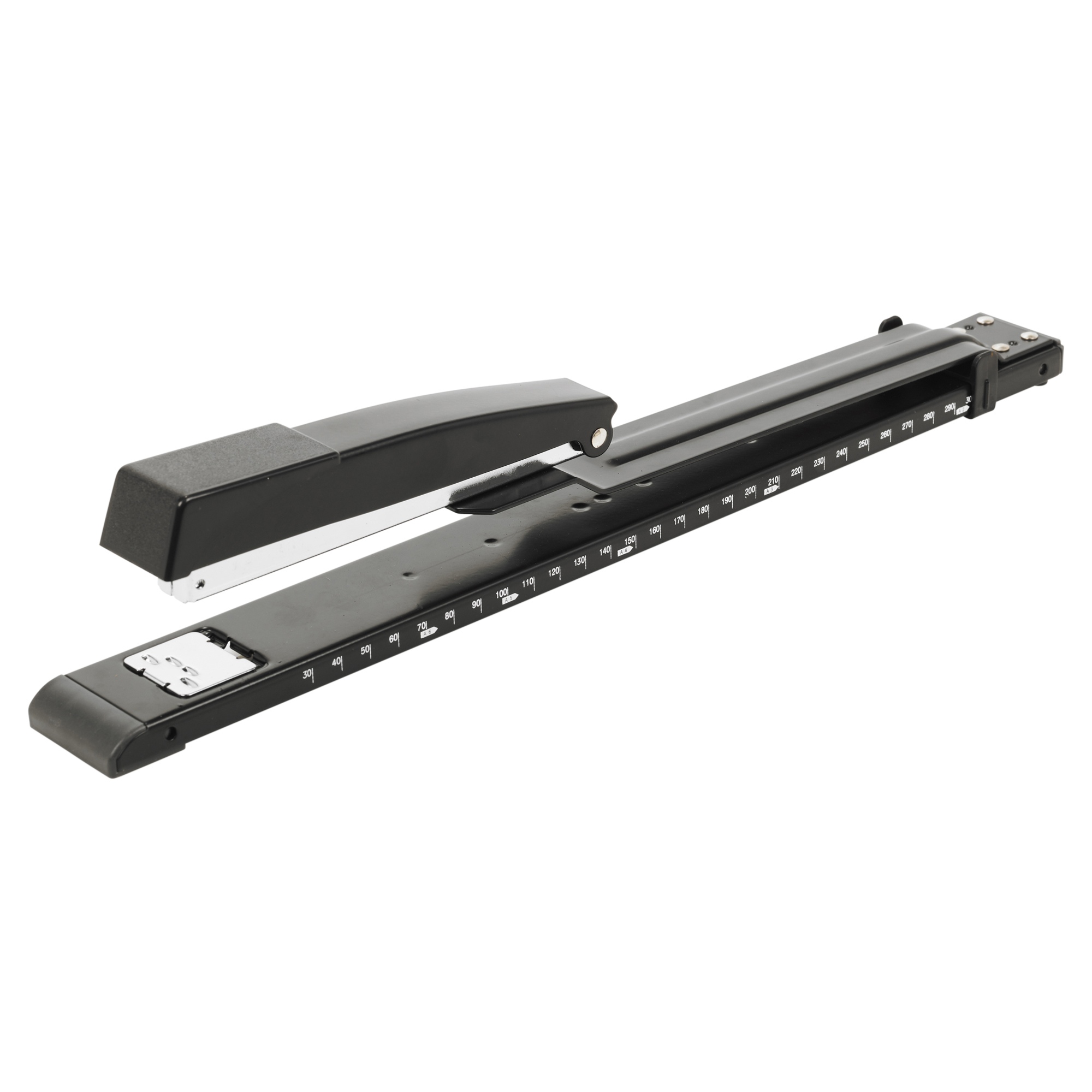 Long Arm Stapler Paper Booklet Desk Extended Deep Reach Handle Throat