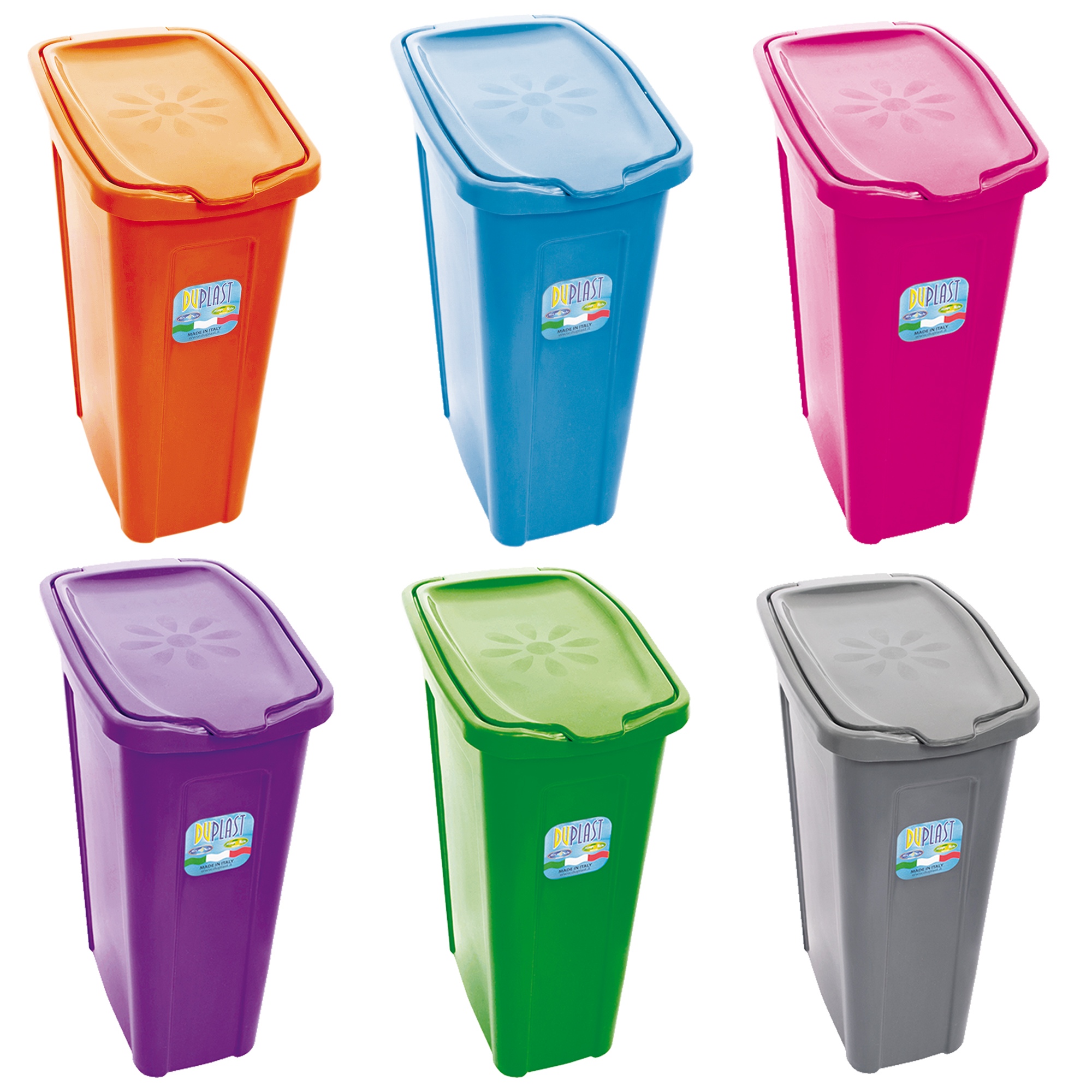 35 Litre Slim Washing Basket Laundry Bin With Lid Hamper Home Storage