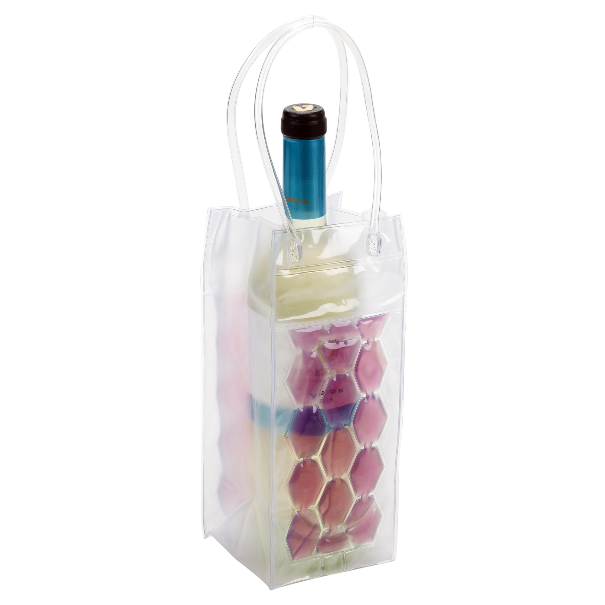 Insulated Wine Champagne Bottle Cooler Bag Gel Ice Carrier Holder With