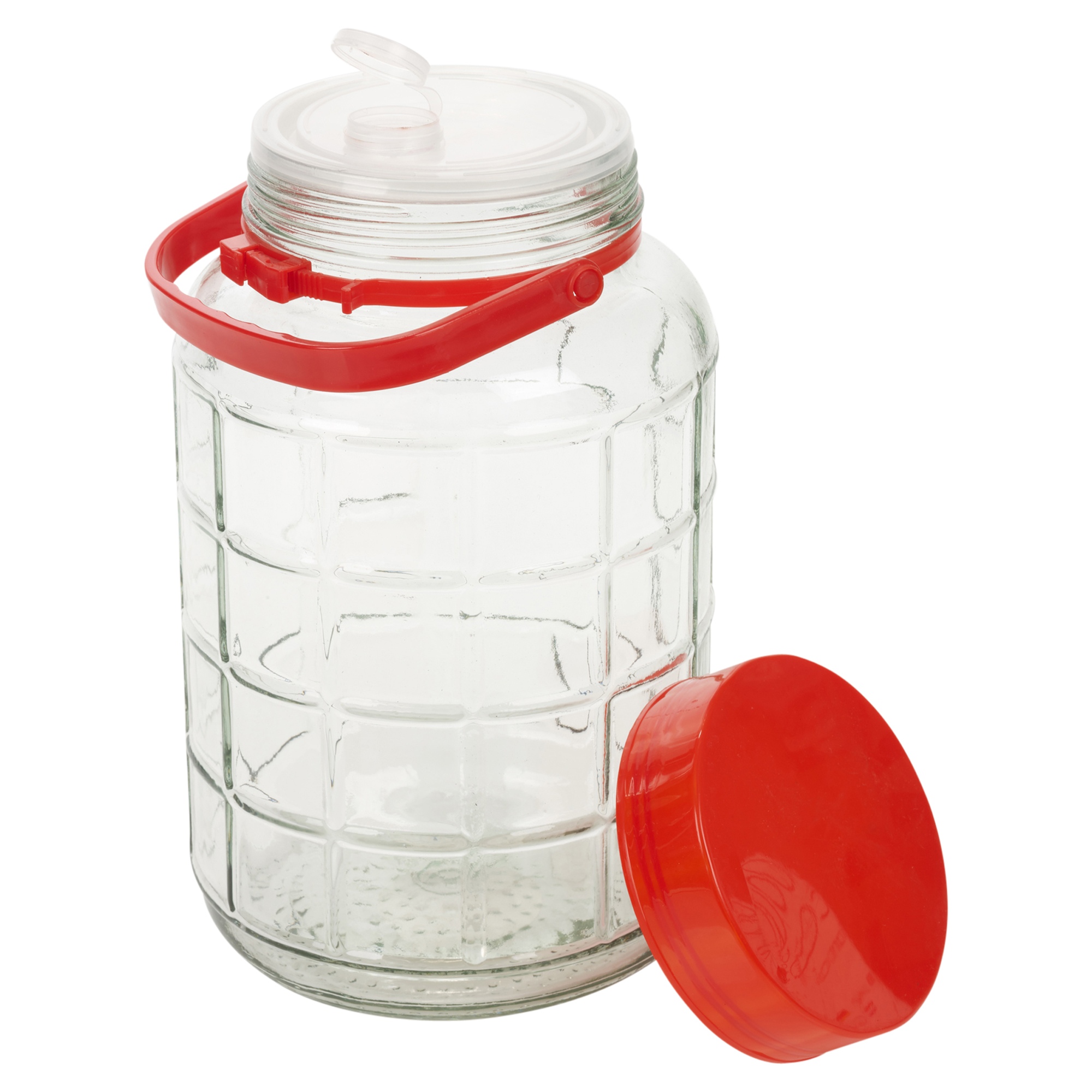 5 8 10 Liter Large Glass Preserve Beverage Juice Airtight Container