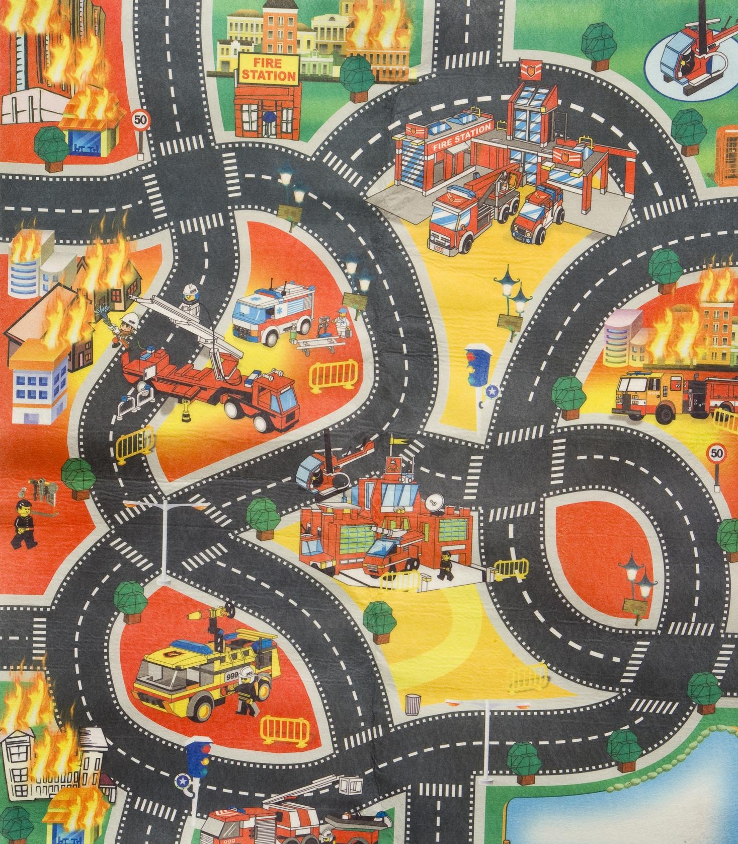 Kids Childrens Boys Car & Road Play Mat Roll Up Bithday Xmas Gift Role