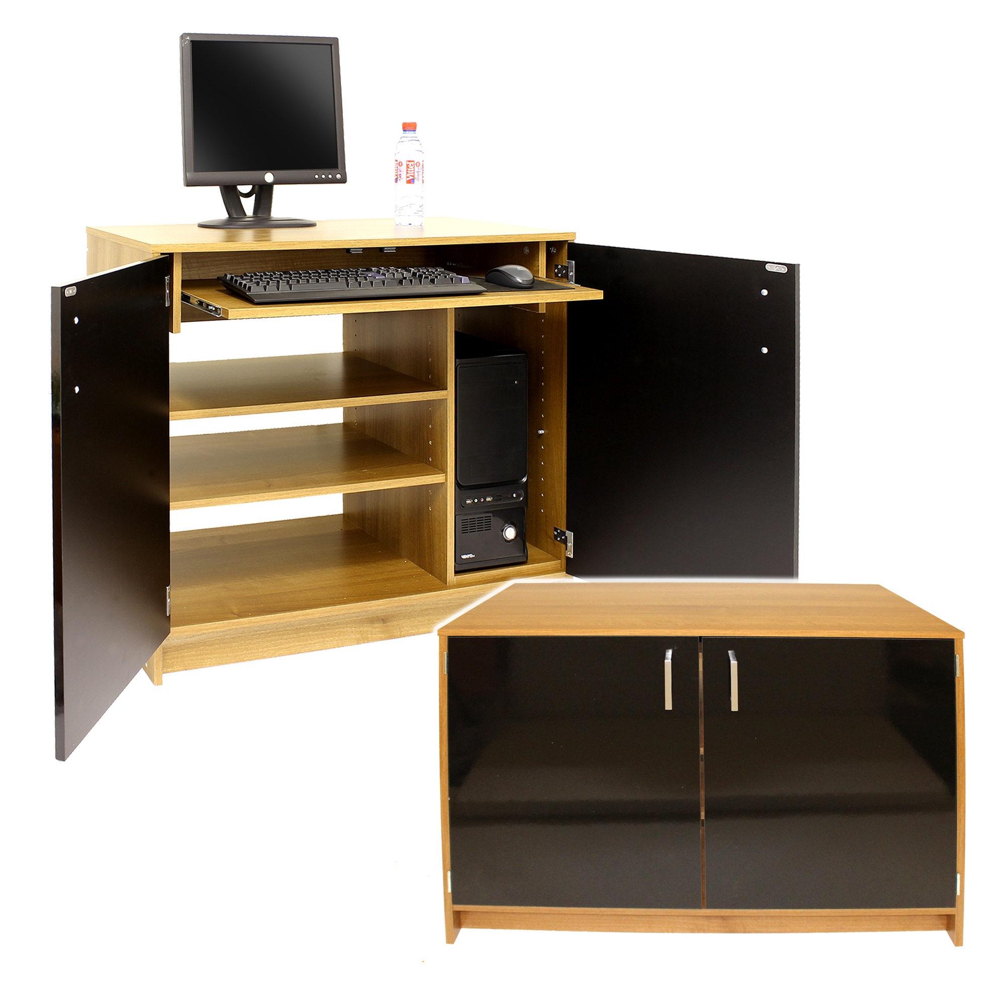 New Hideaway Desk with Simple Decor
