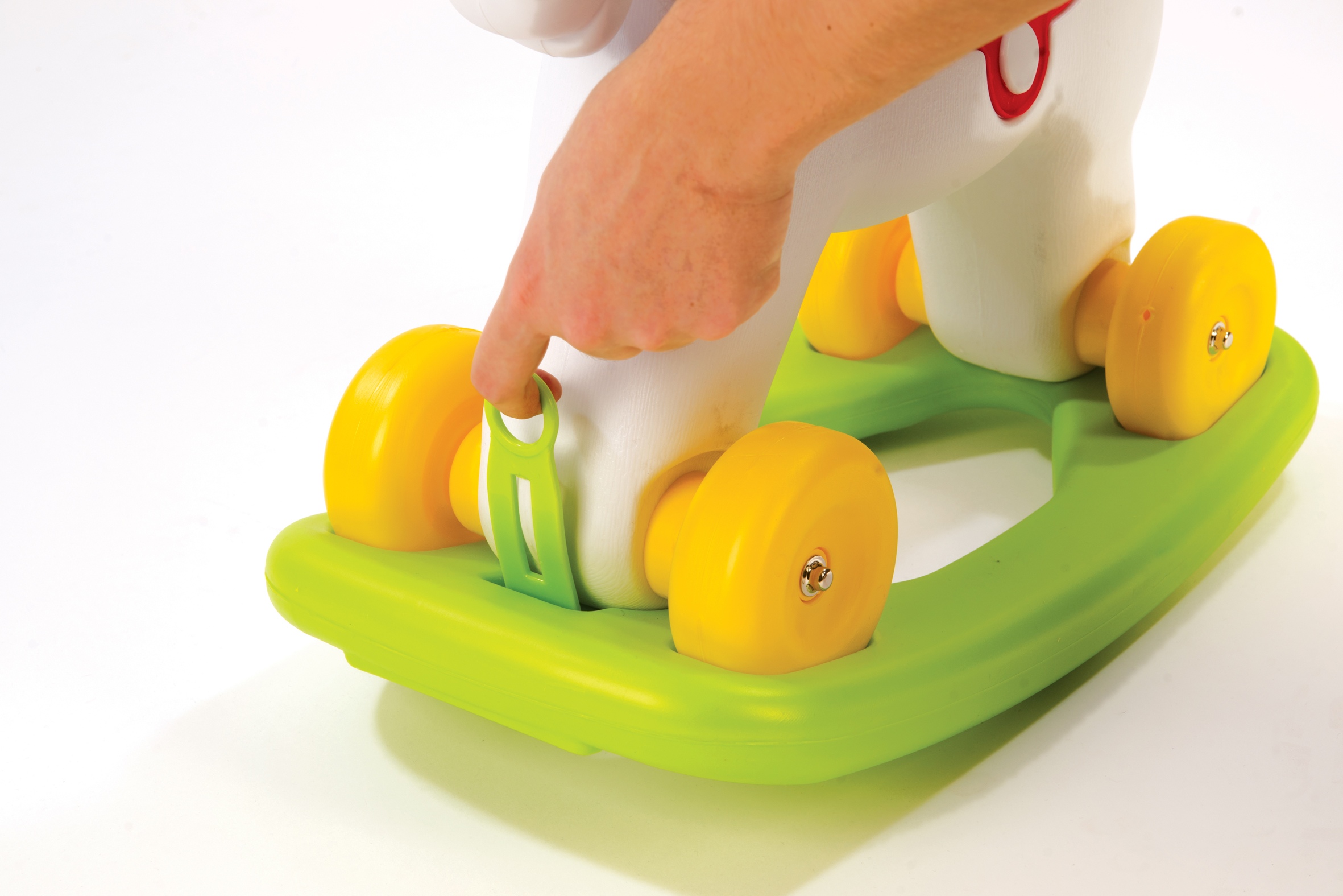 plastic ride on horse with wheels