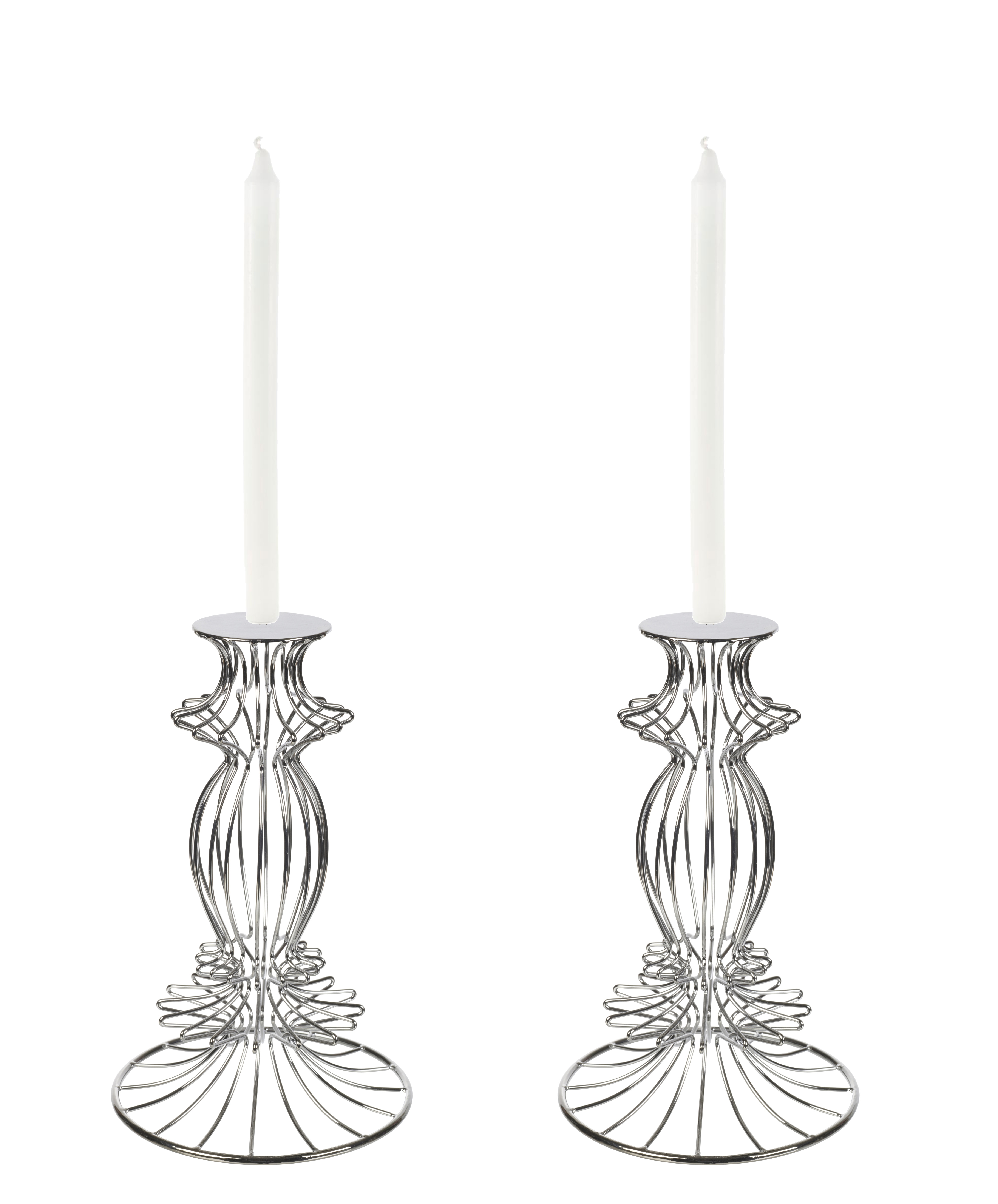 Invotis Wire Pin Candle Holder Votive Candlestick Sconce Chrome Effect Church eBay