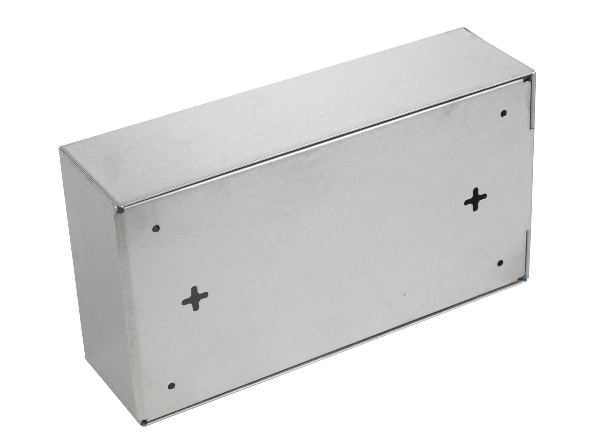 Brushed Stainless Steel Tissue Box Holder Dispenser Chrome Commercial