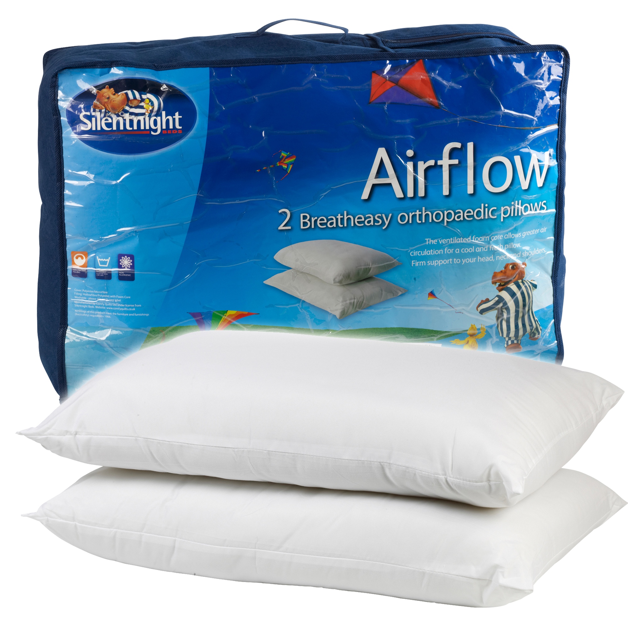 silentnight teddy v shaped pillow