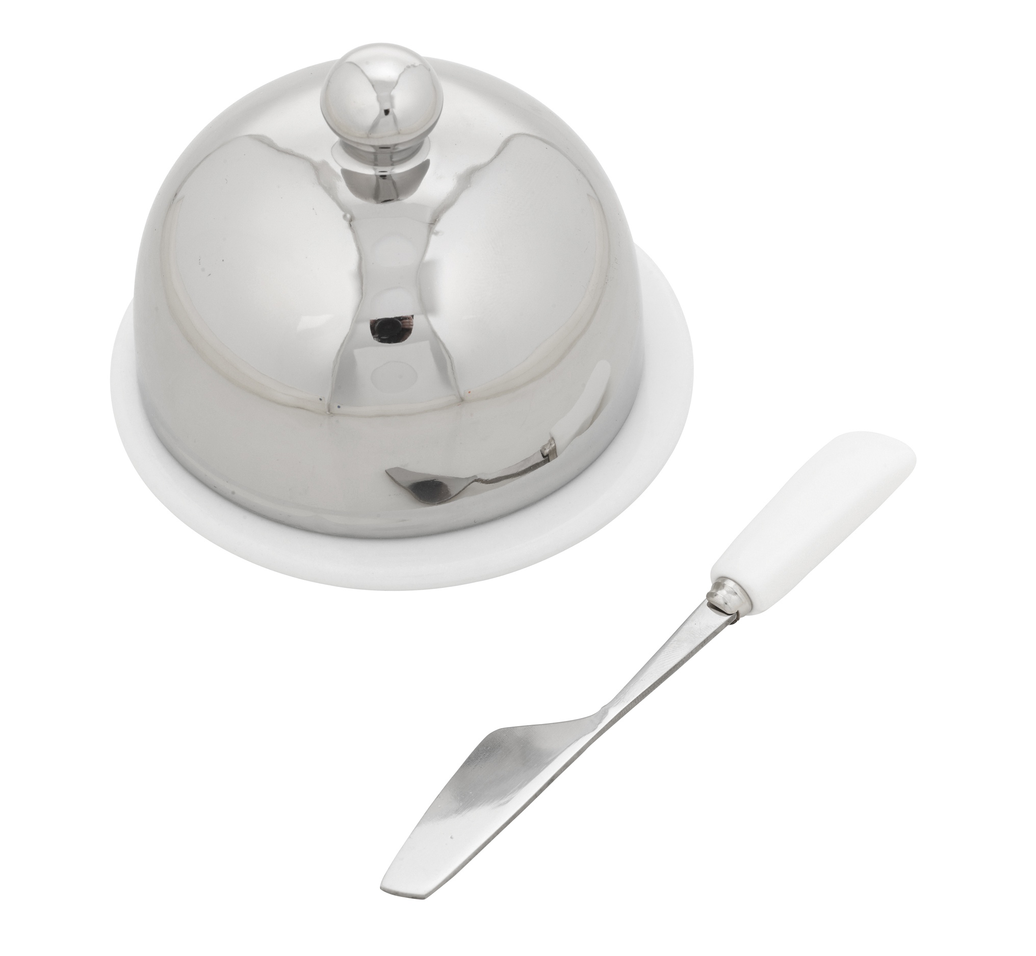 Porcelain Butter Dish & Knife Gift Set Dining Table Storage Holder