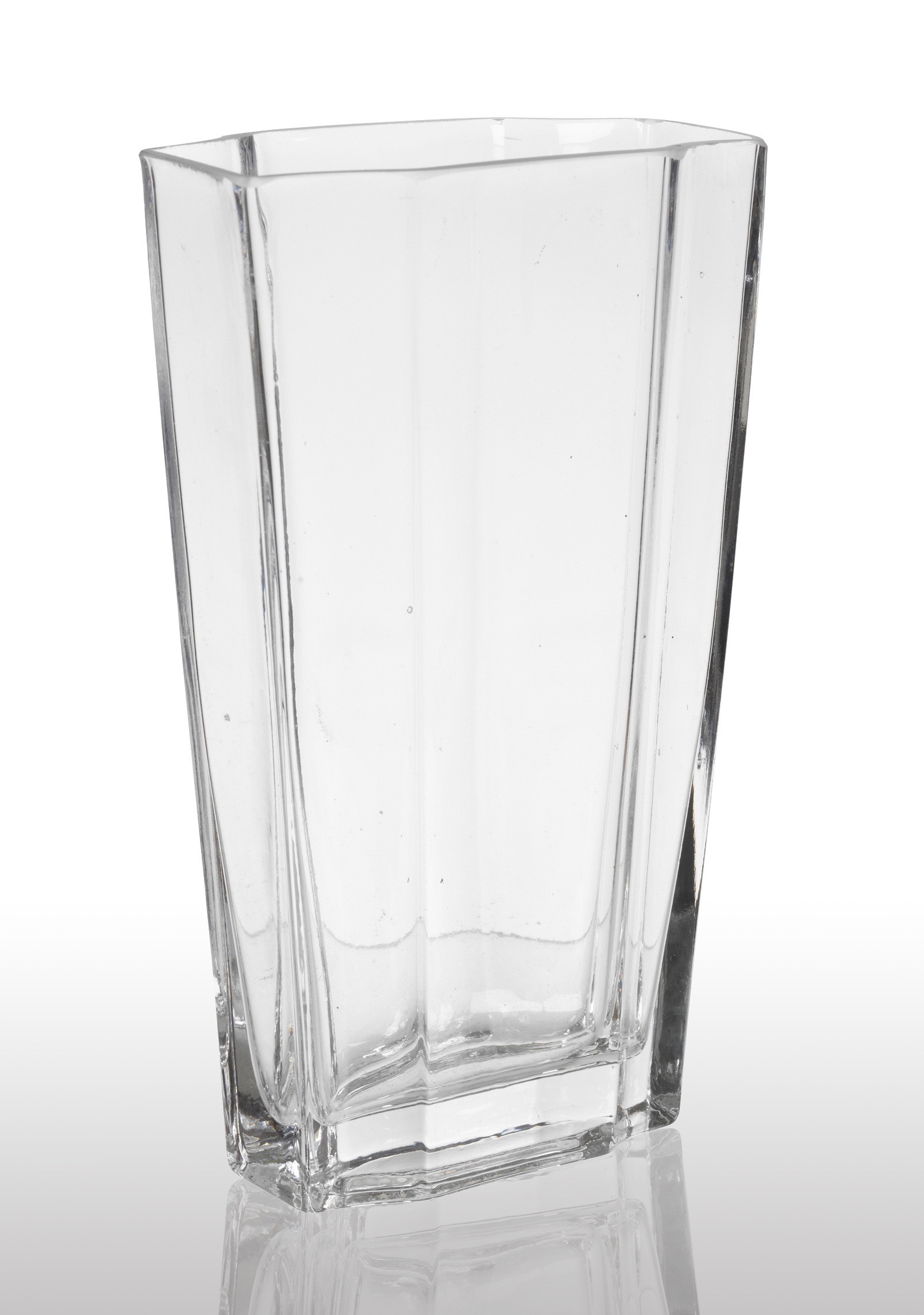 Elegant Tall Rectangular Glass Vase Roses Flower Flowers Stable Base