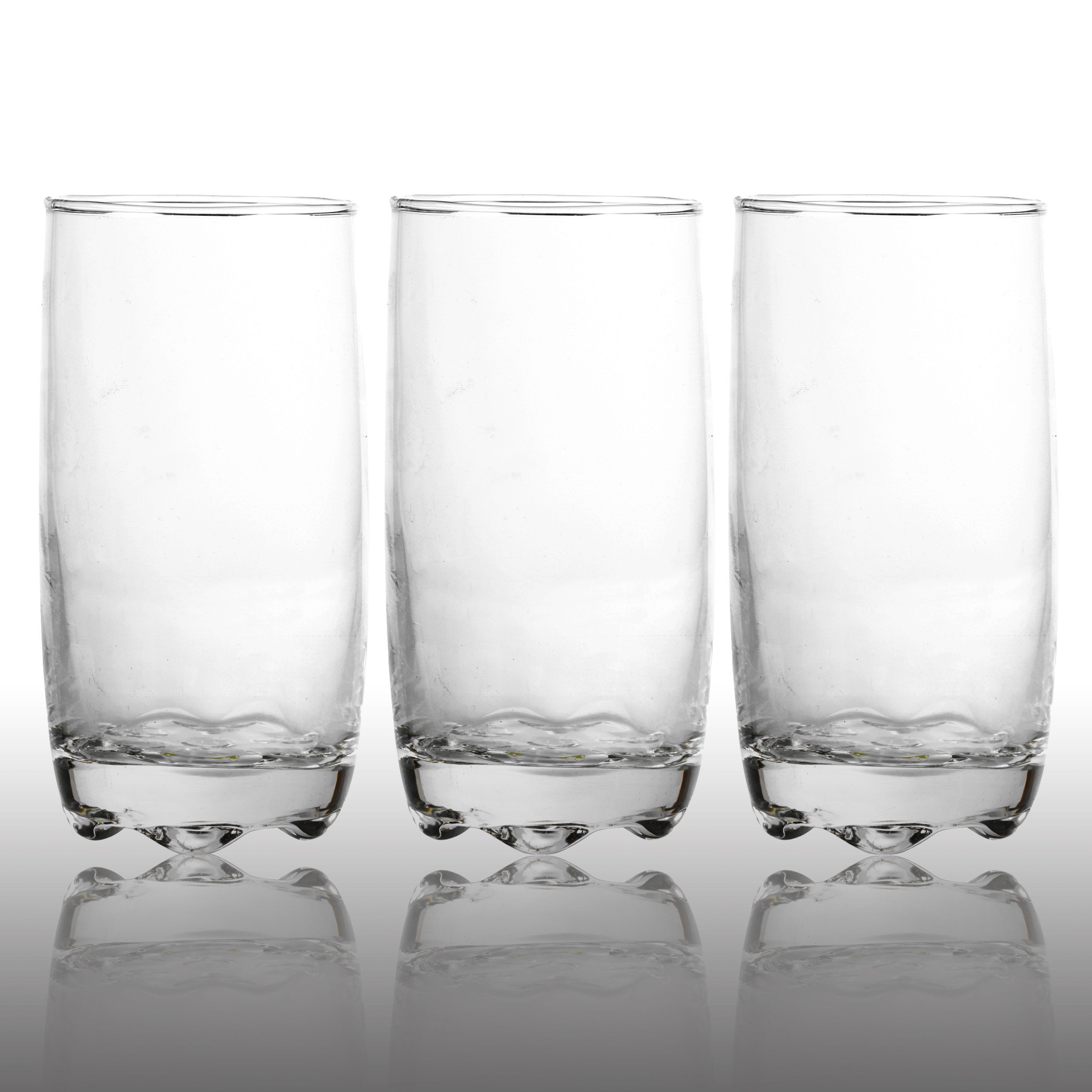 6 x 35cl HiBall Tall Drinking Water Clear Glass Glasses Tumblers Cups